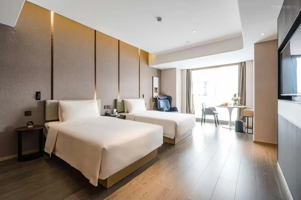 Bed in Atour Hotel Chengdu Taikoo Li Future Center