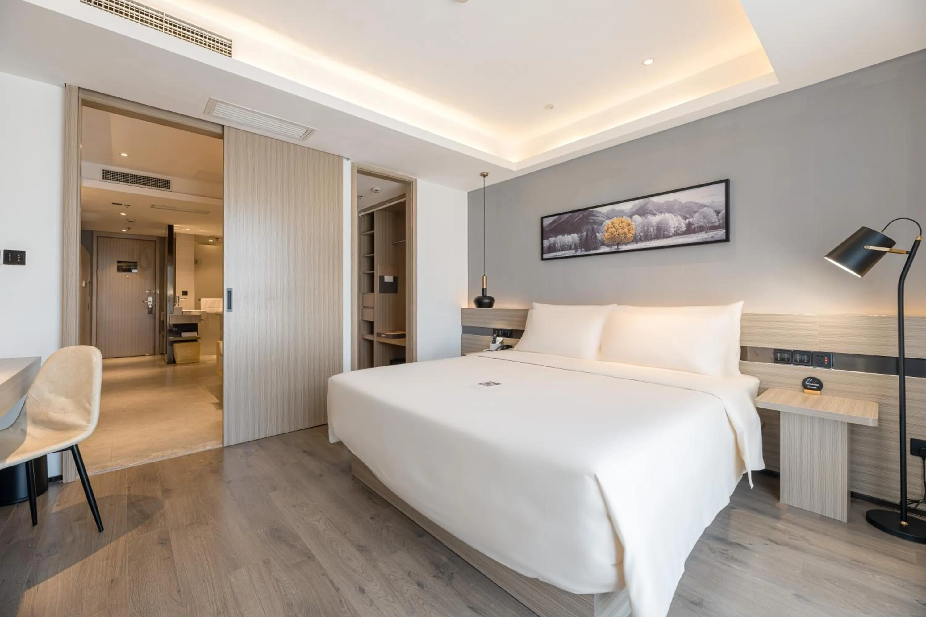 Bed in Atour Hotel Suzhou Railway Station North Square Bole Shi