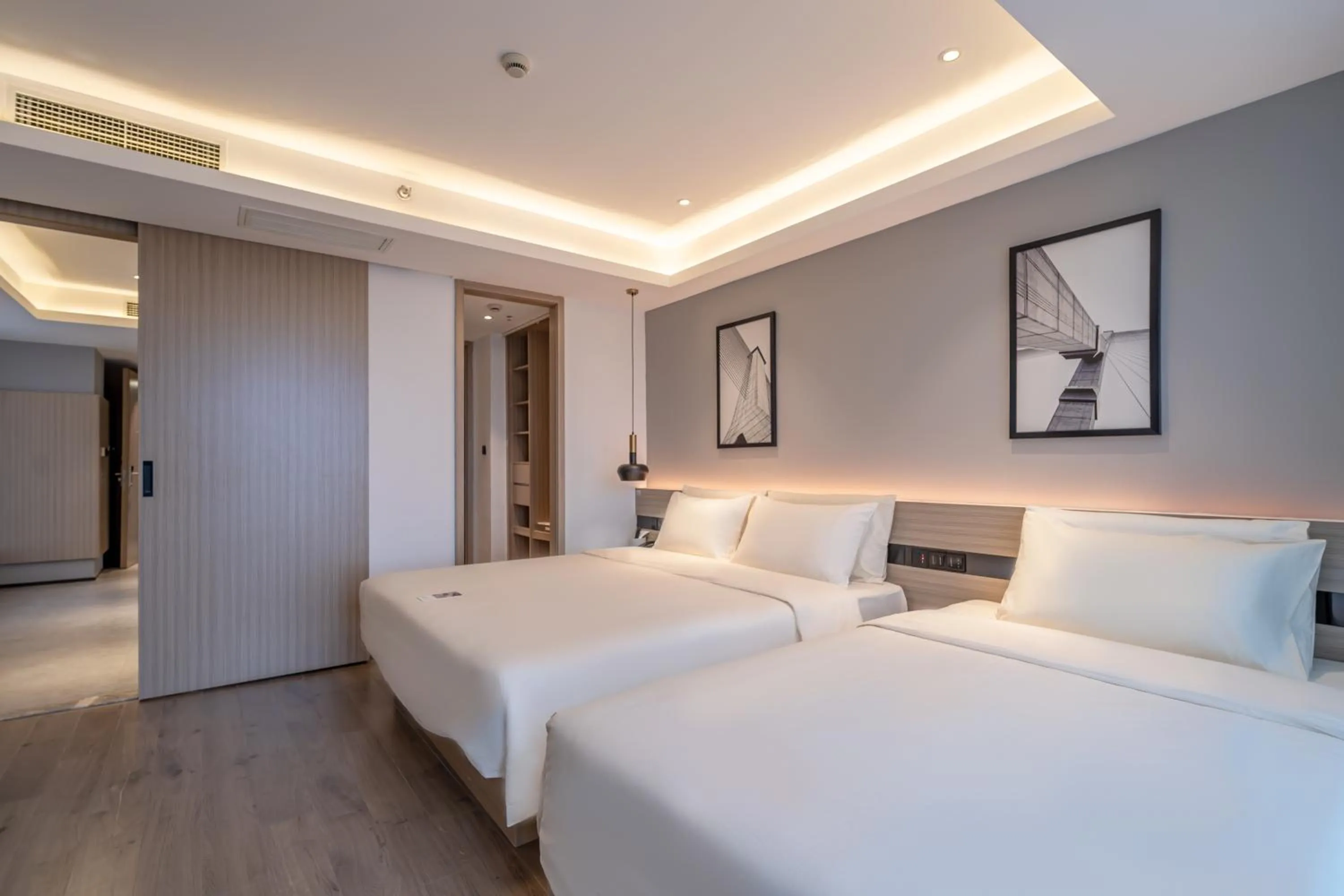 Bed in Atour Hotel Suzhou Railway Station North Square Bole Shi