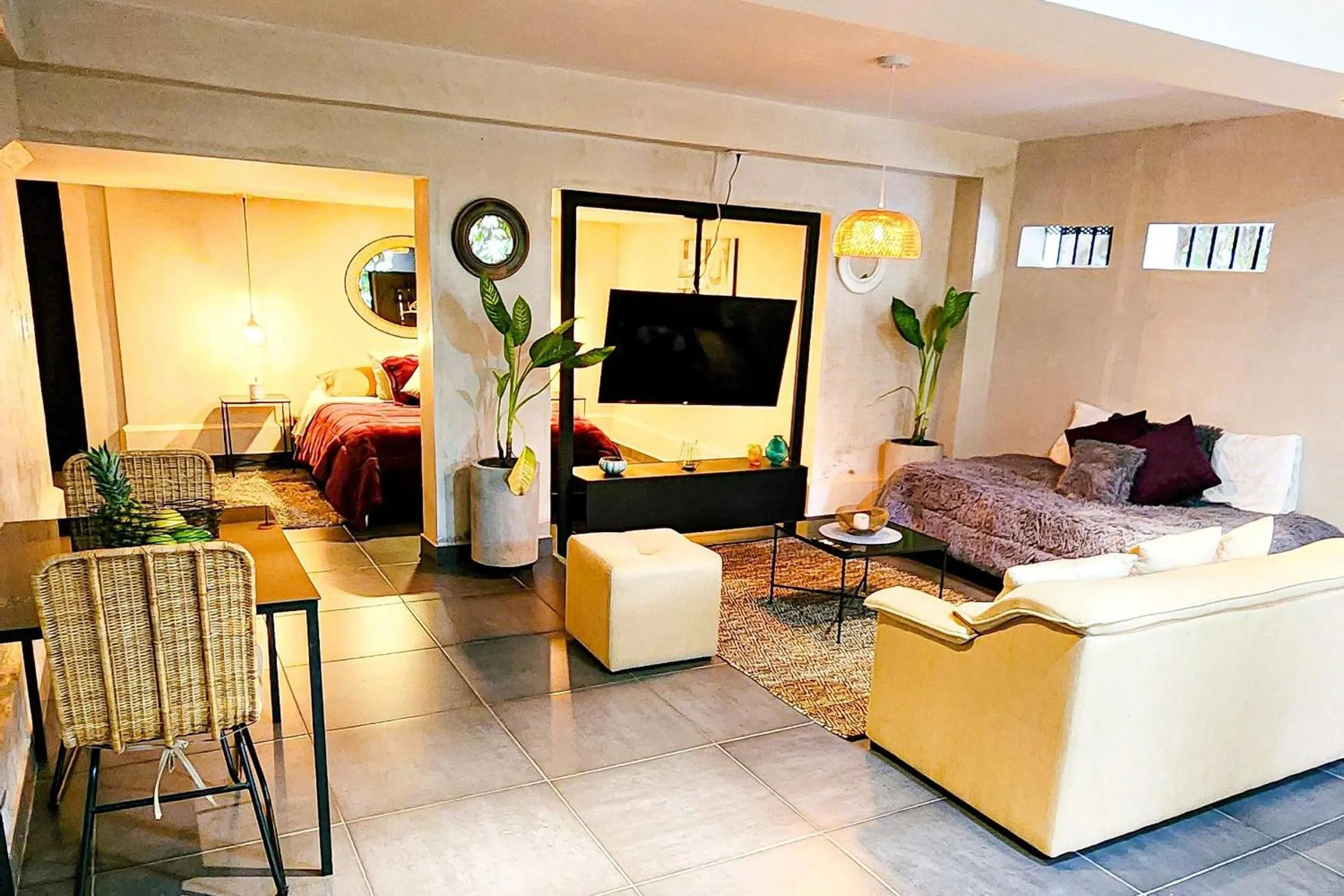 Seating area in Monet Luxury Loft