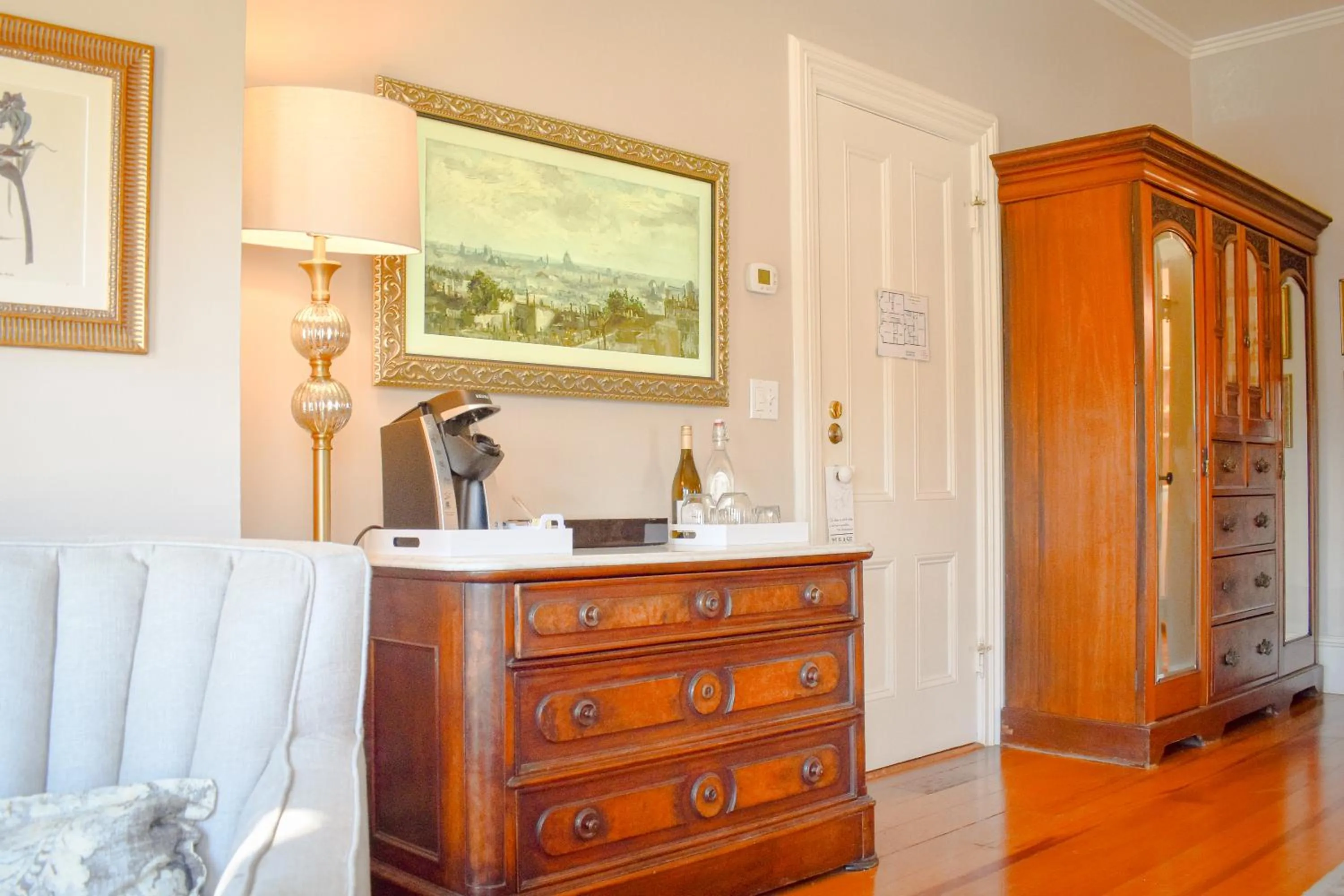 wardrobe in McCall House Boutique Hotel