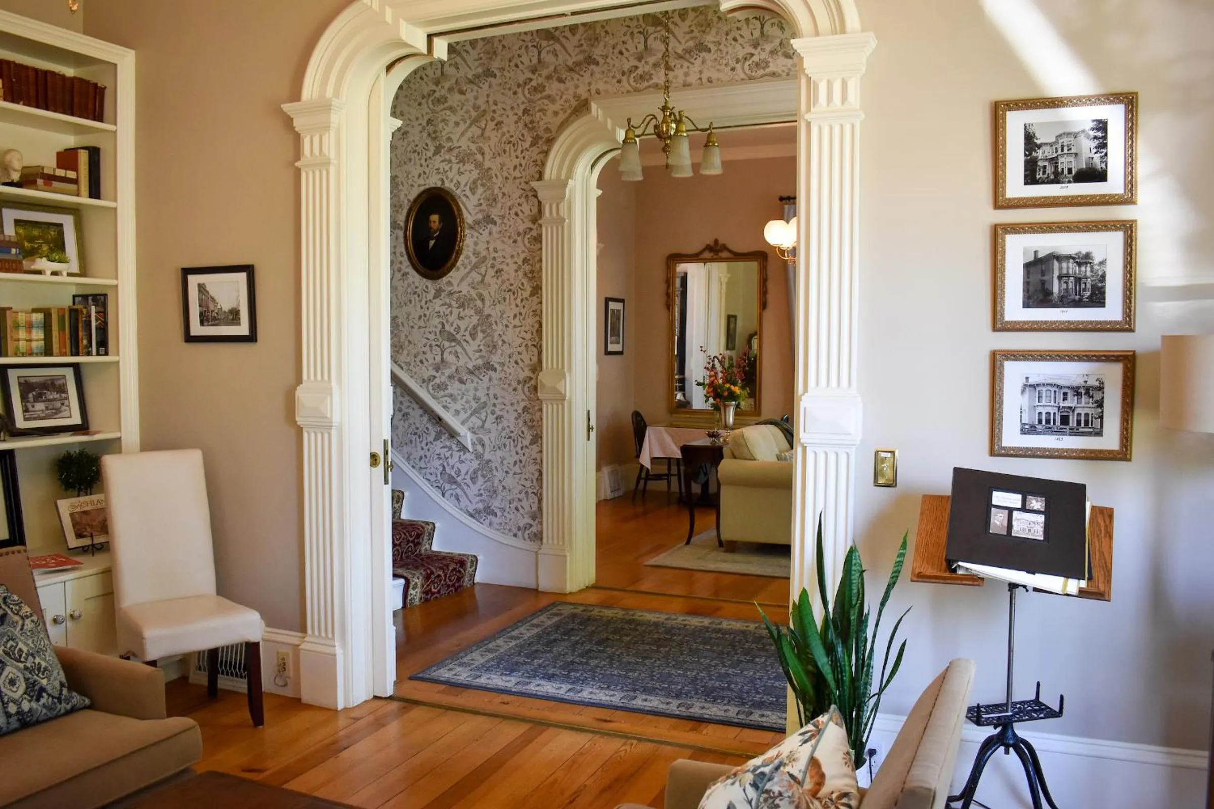 Seating area in McCall House Boutique Hotel