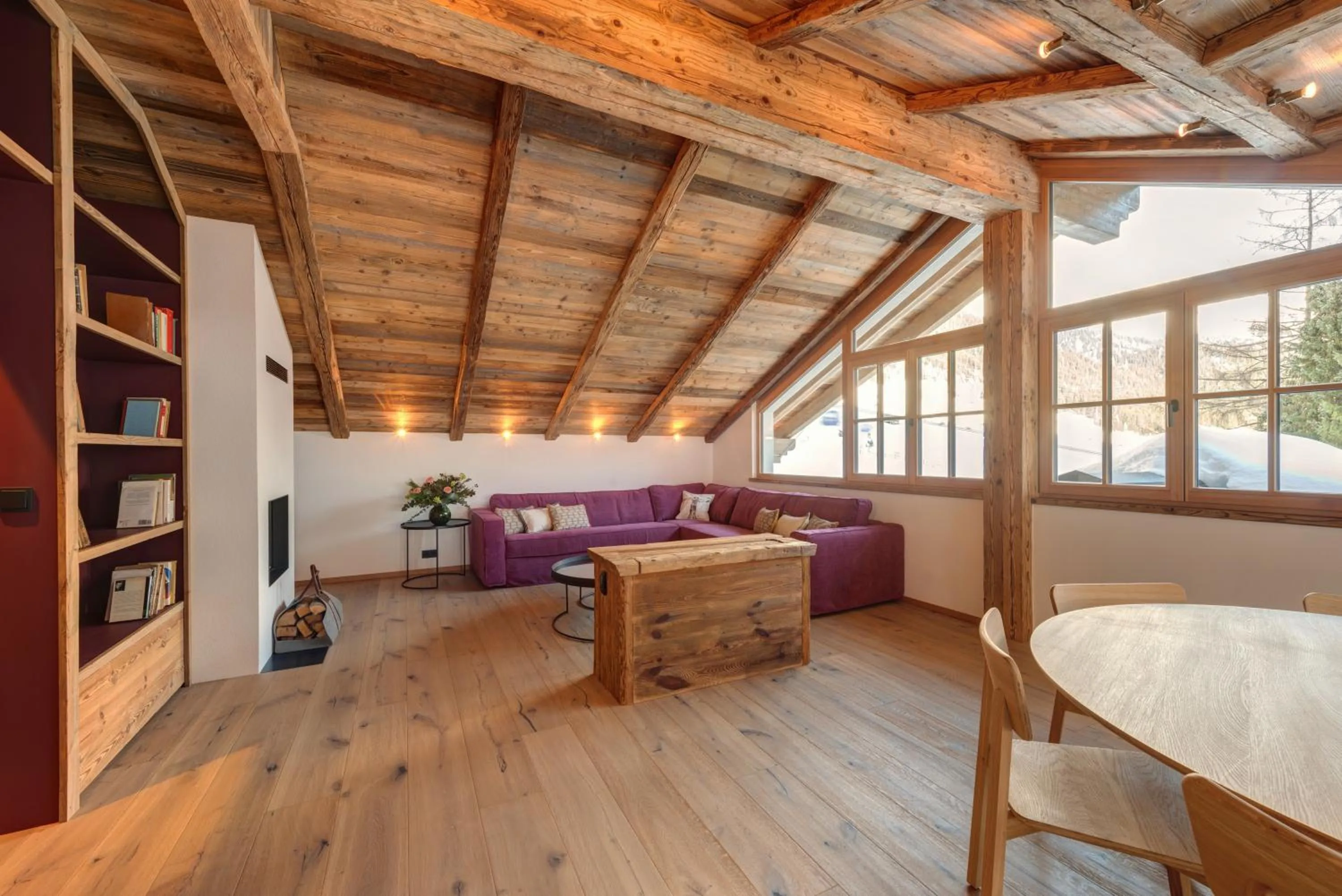 Living room in Chalet Marmotta CULM - Luxus Chalet Ski-In Ski-Out