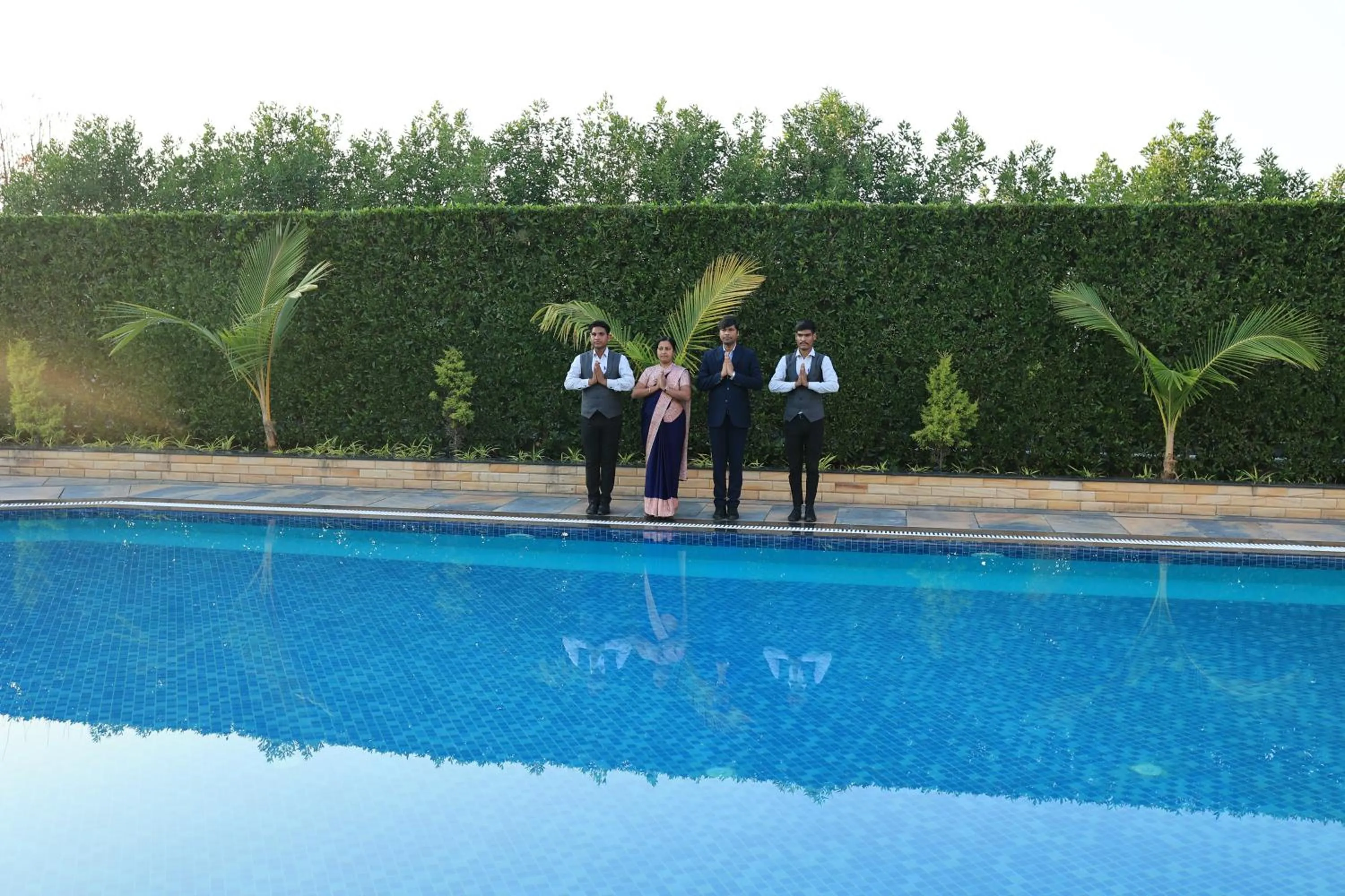 Swimming pool in Krishna Hotel And Resort