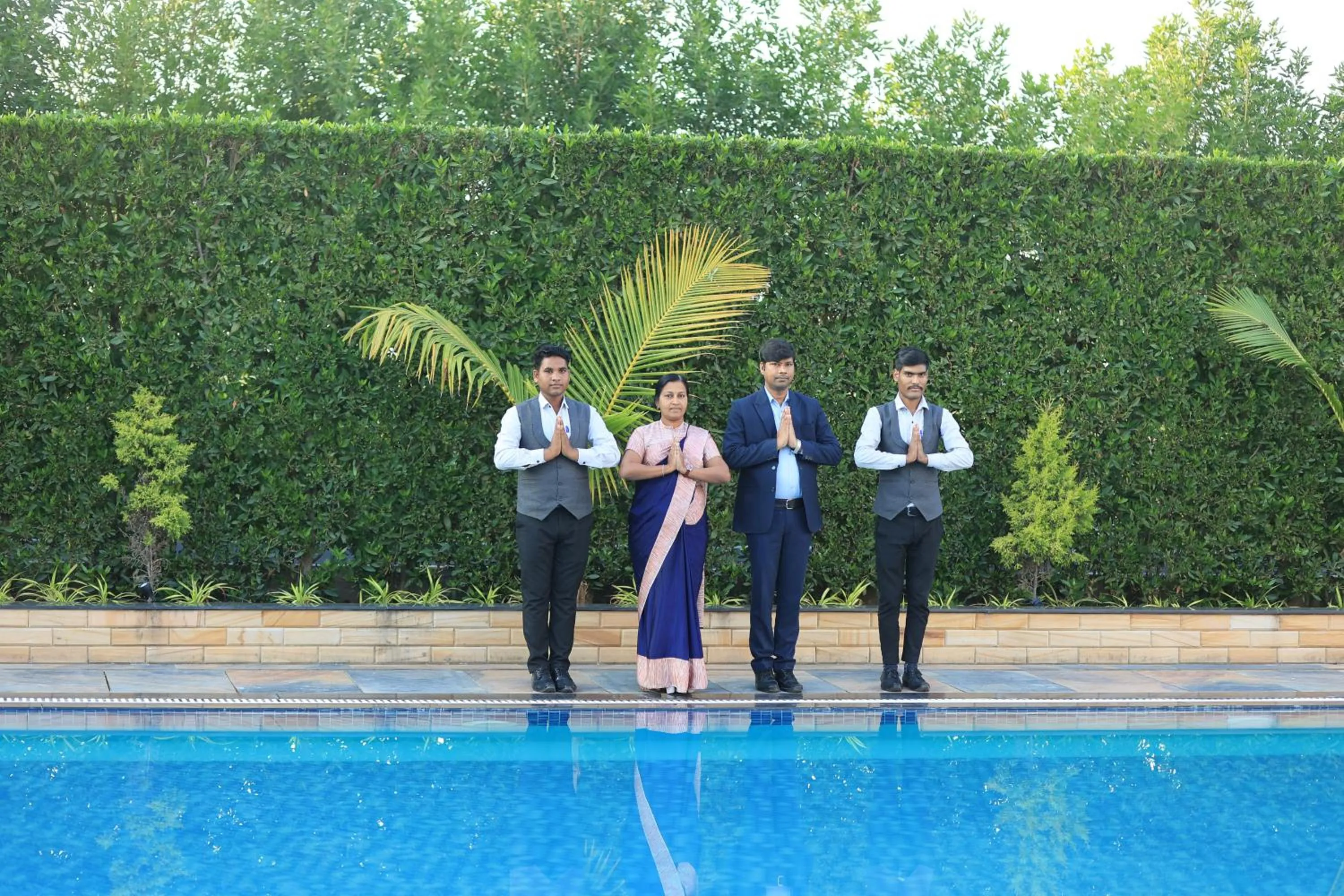 Swimming pool in Krishna Hotel And Resort