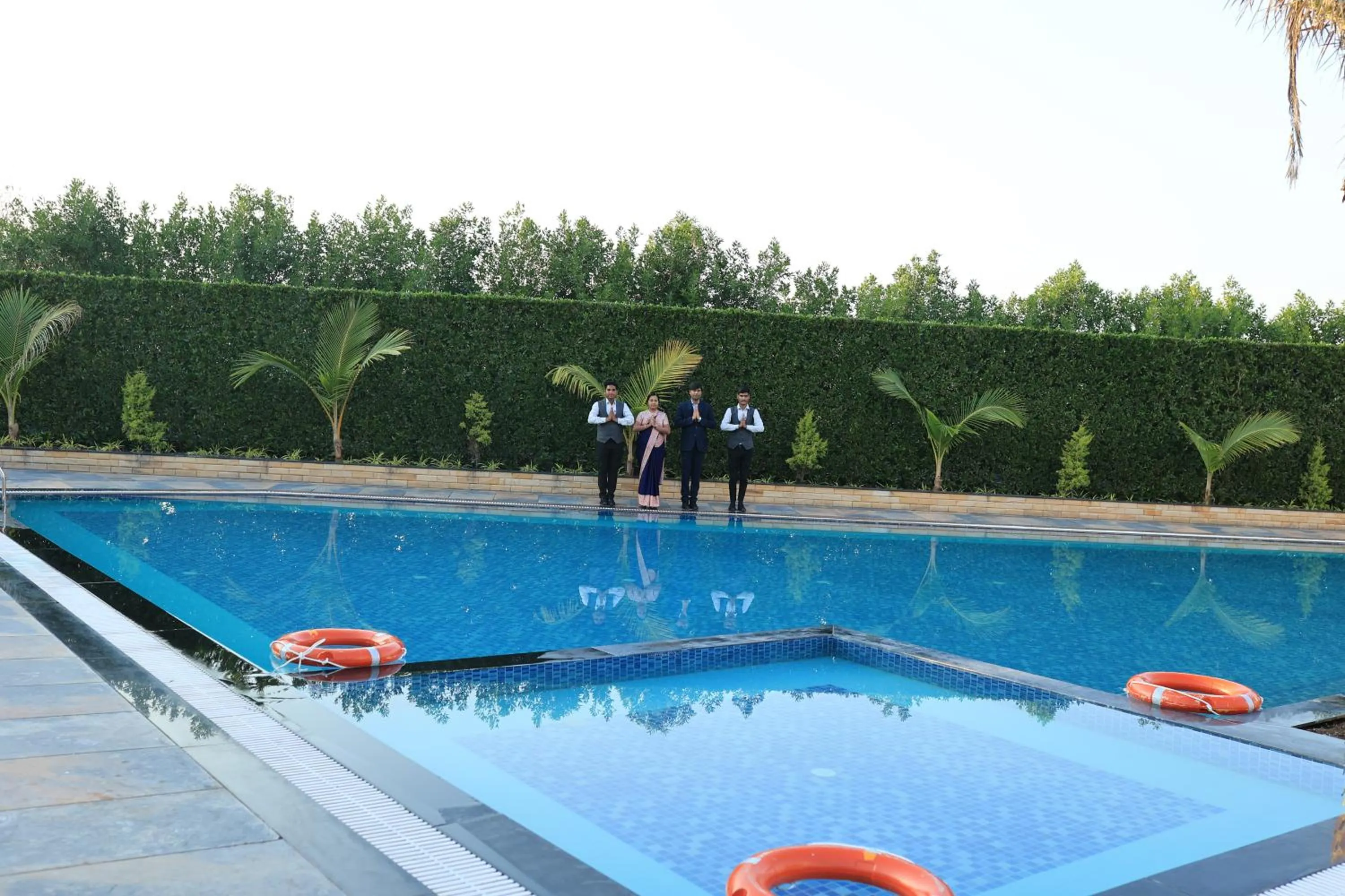 Swimming pool in Krishna Hotel And Resort