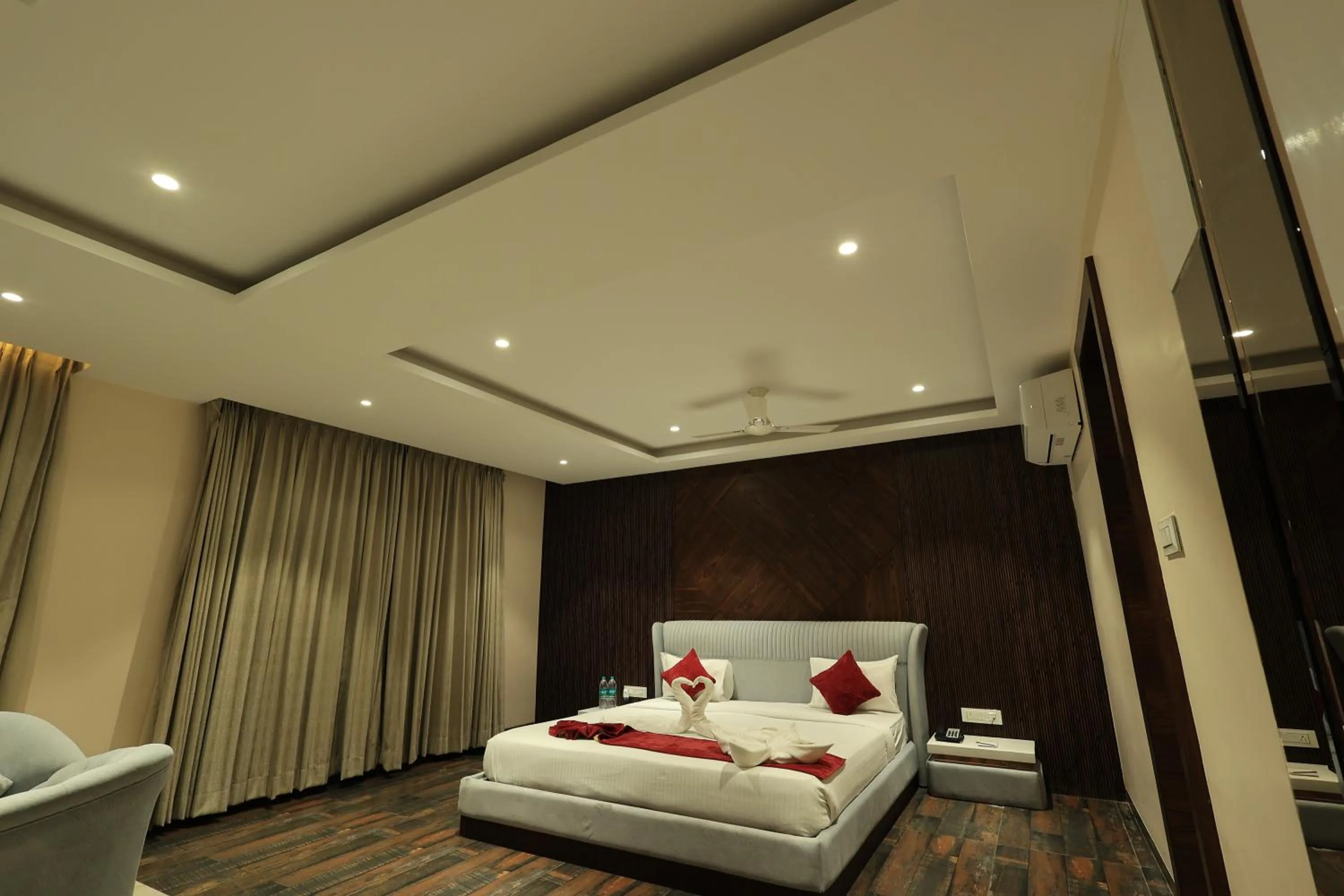 Bed in Krishna Hotel And Resort