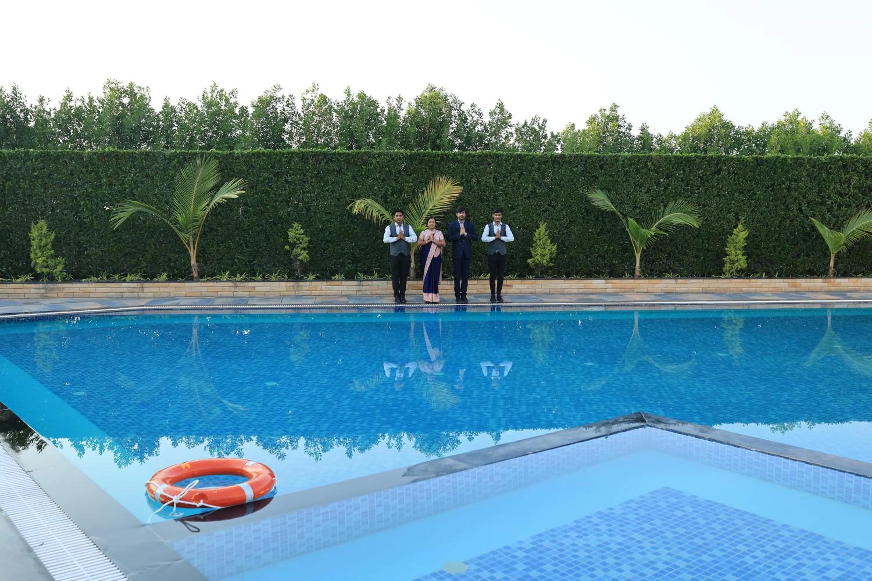 Swimming pool in Krishna Hotel And Resort