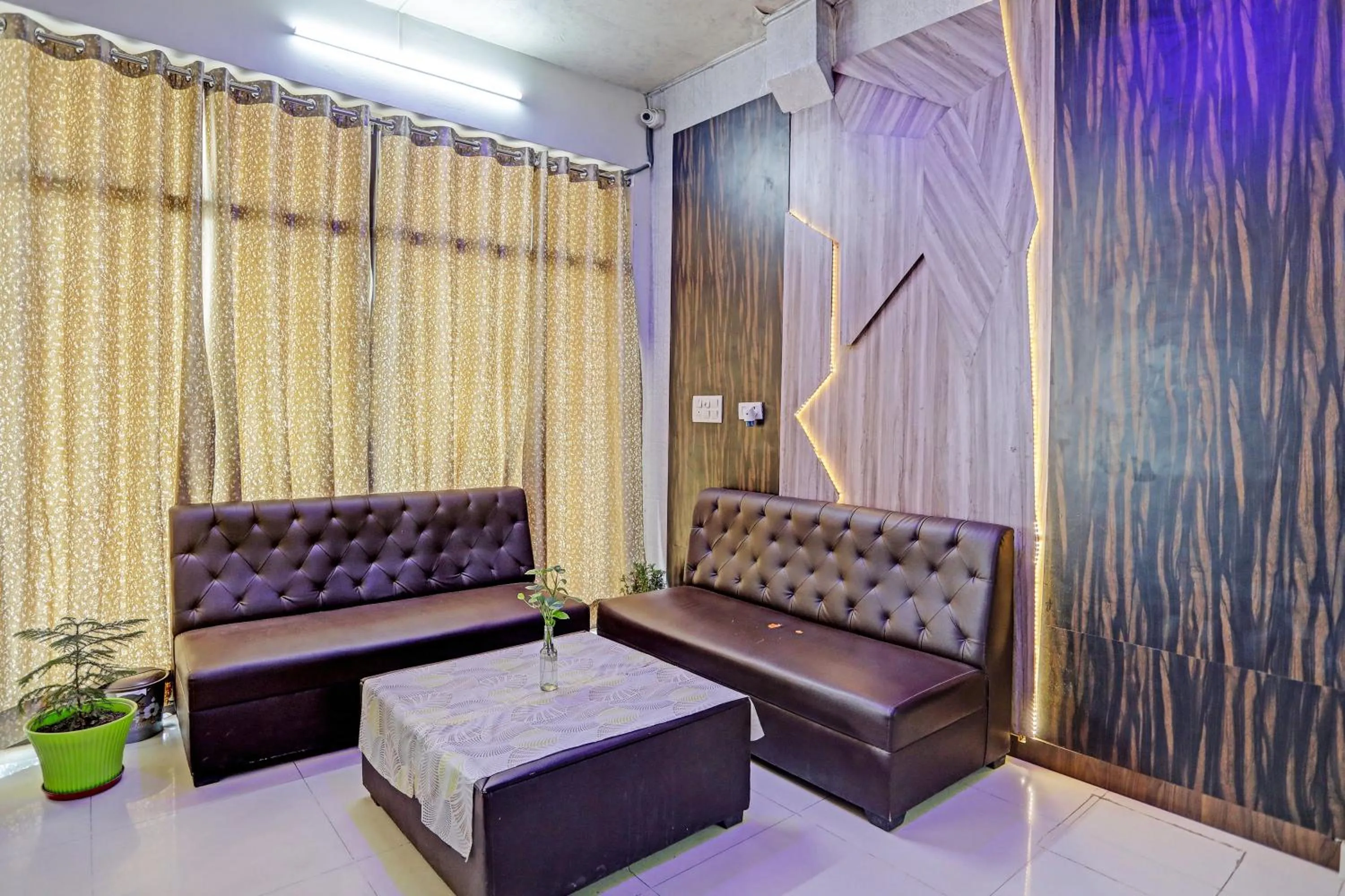 Seating area in Shree Hotel