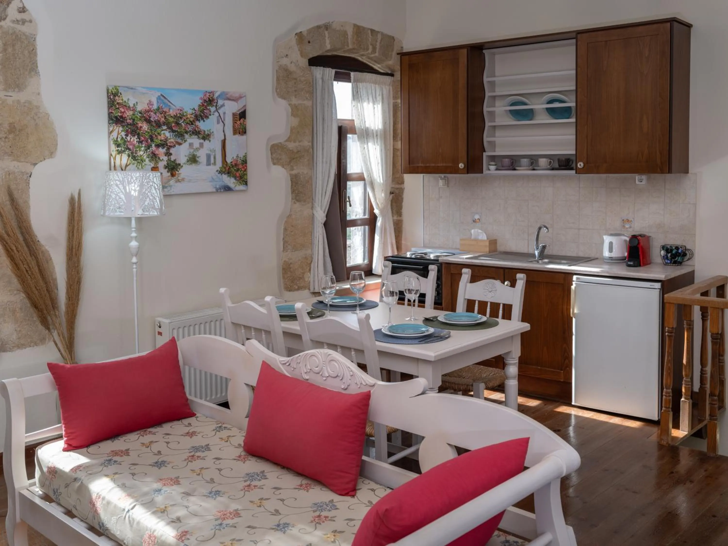 Living room in Arhontiko Arhanes Suites