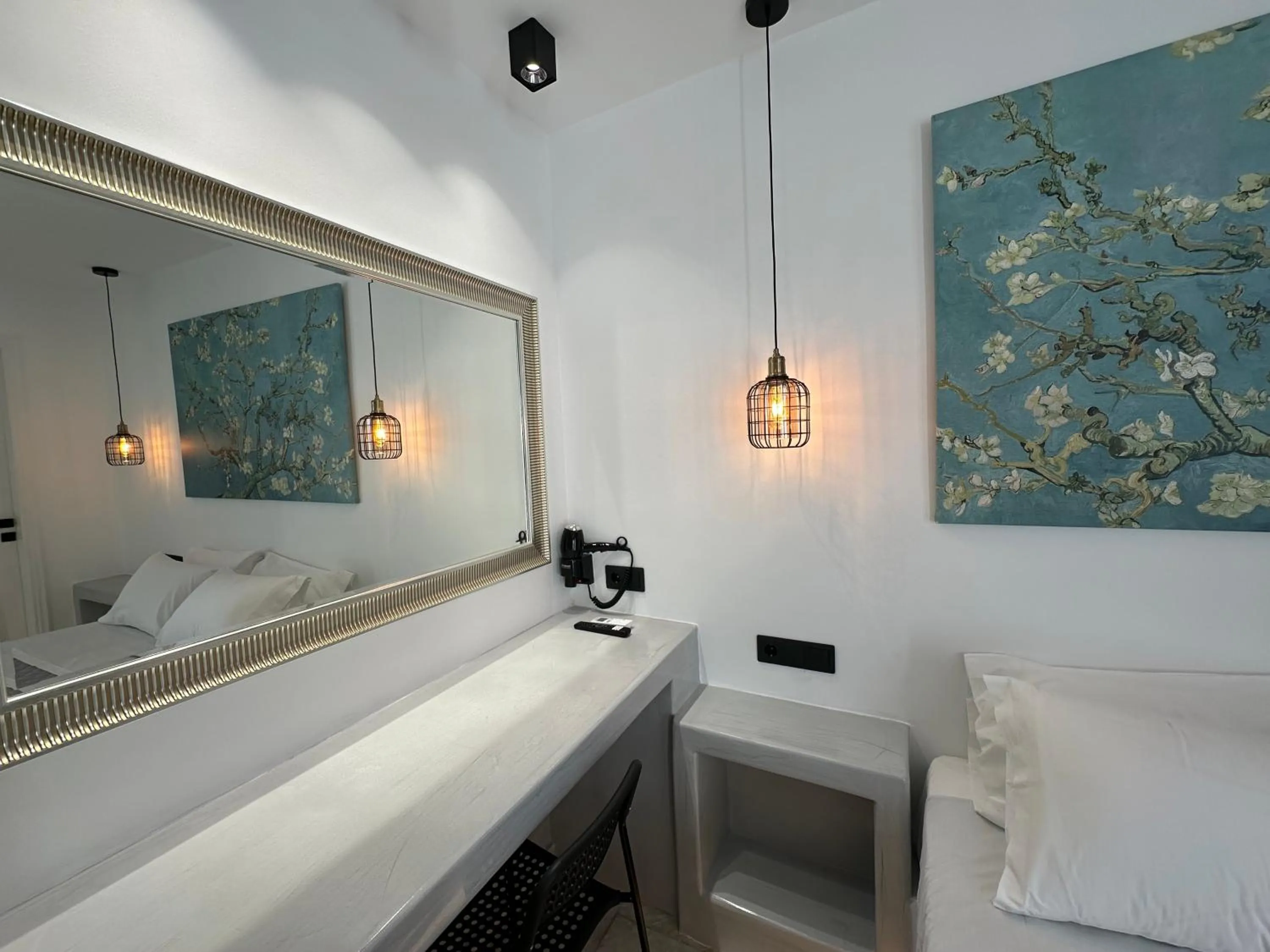 Bed in Aphrodite Hotel & Apartments