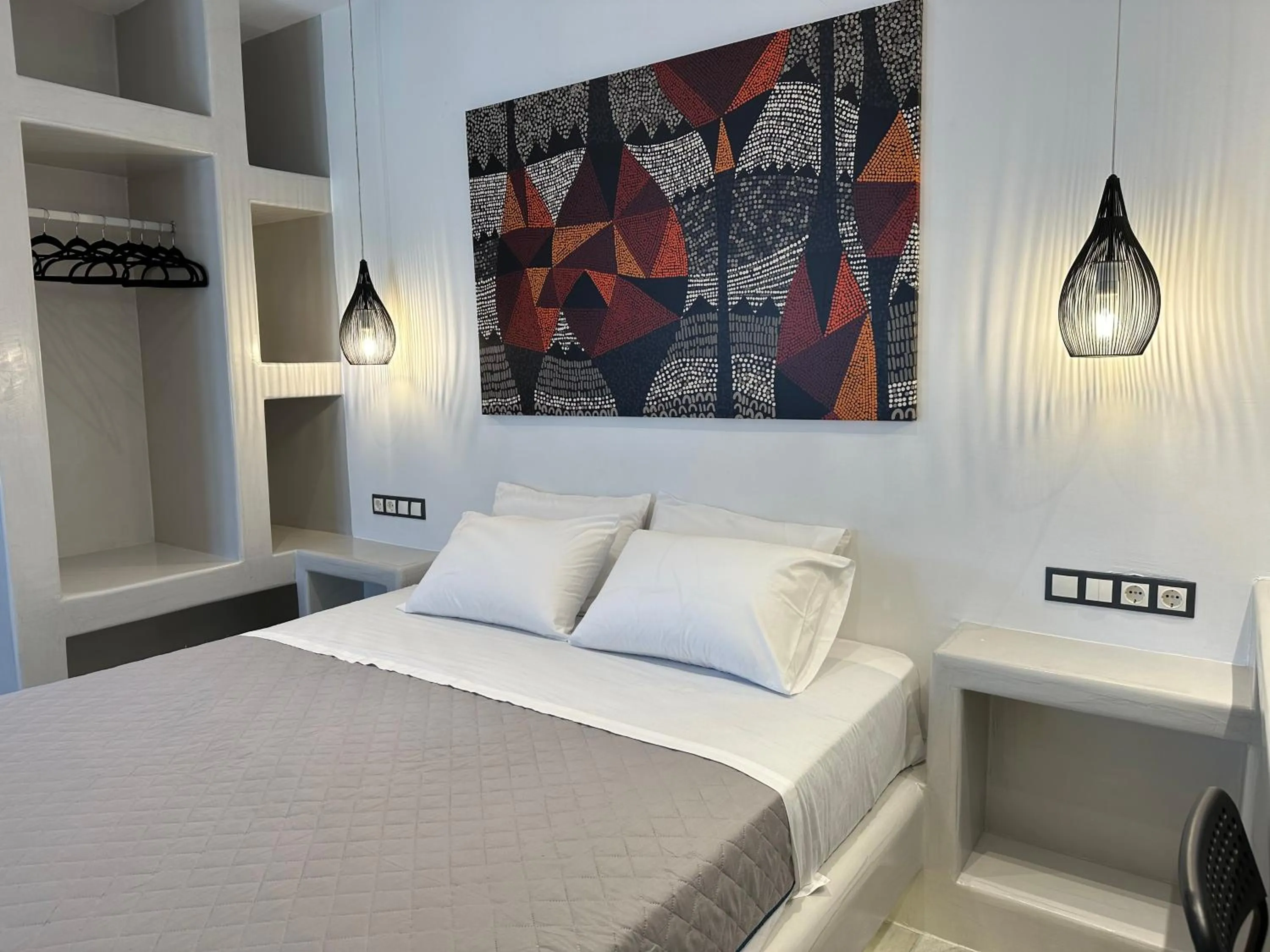 Bed in Aphrodite Hotel & Apartments