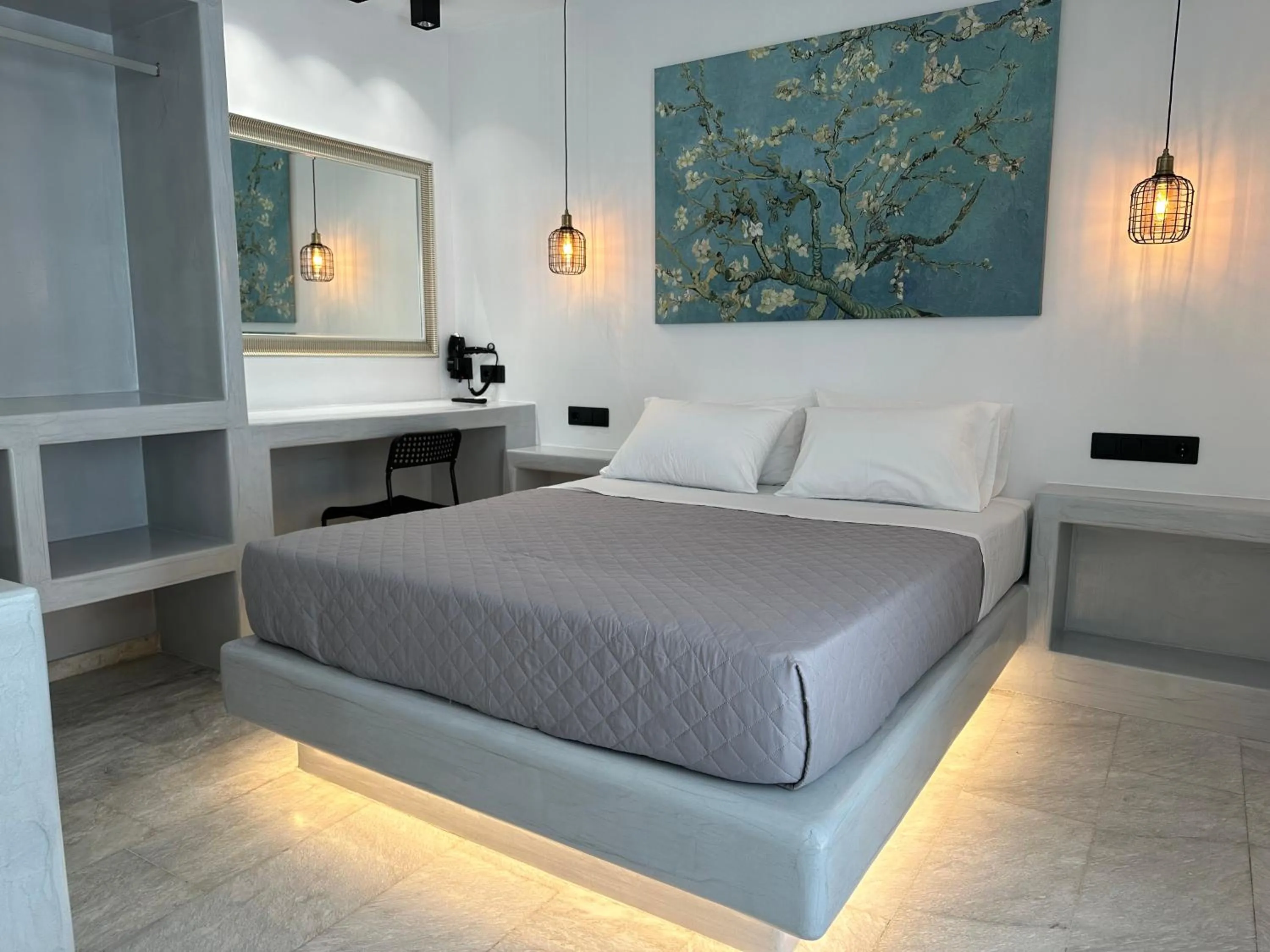 Bed in Aphrodite Hotel & Apartments
