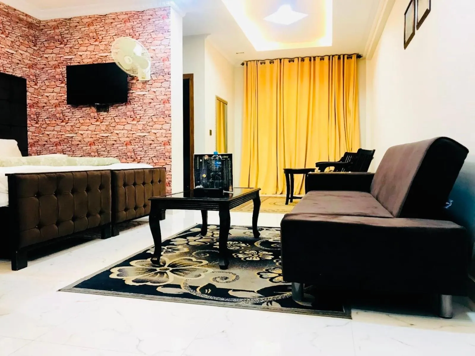 Seating area in Grand Taj