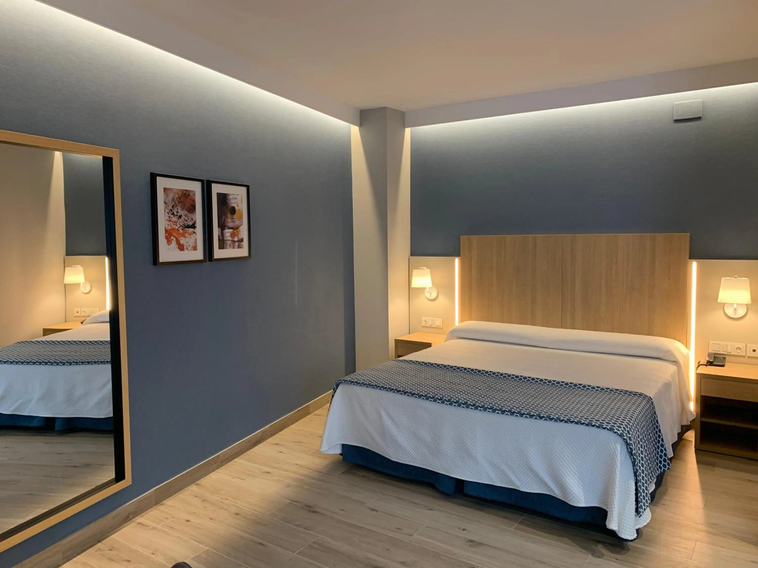 Bedroom, Bed in Hotel Puerta del Mar - Adults Recommended