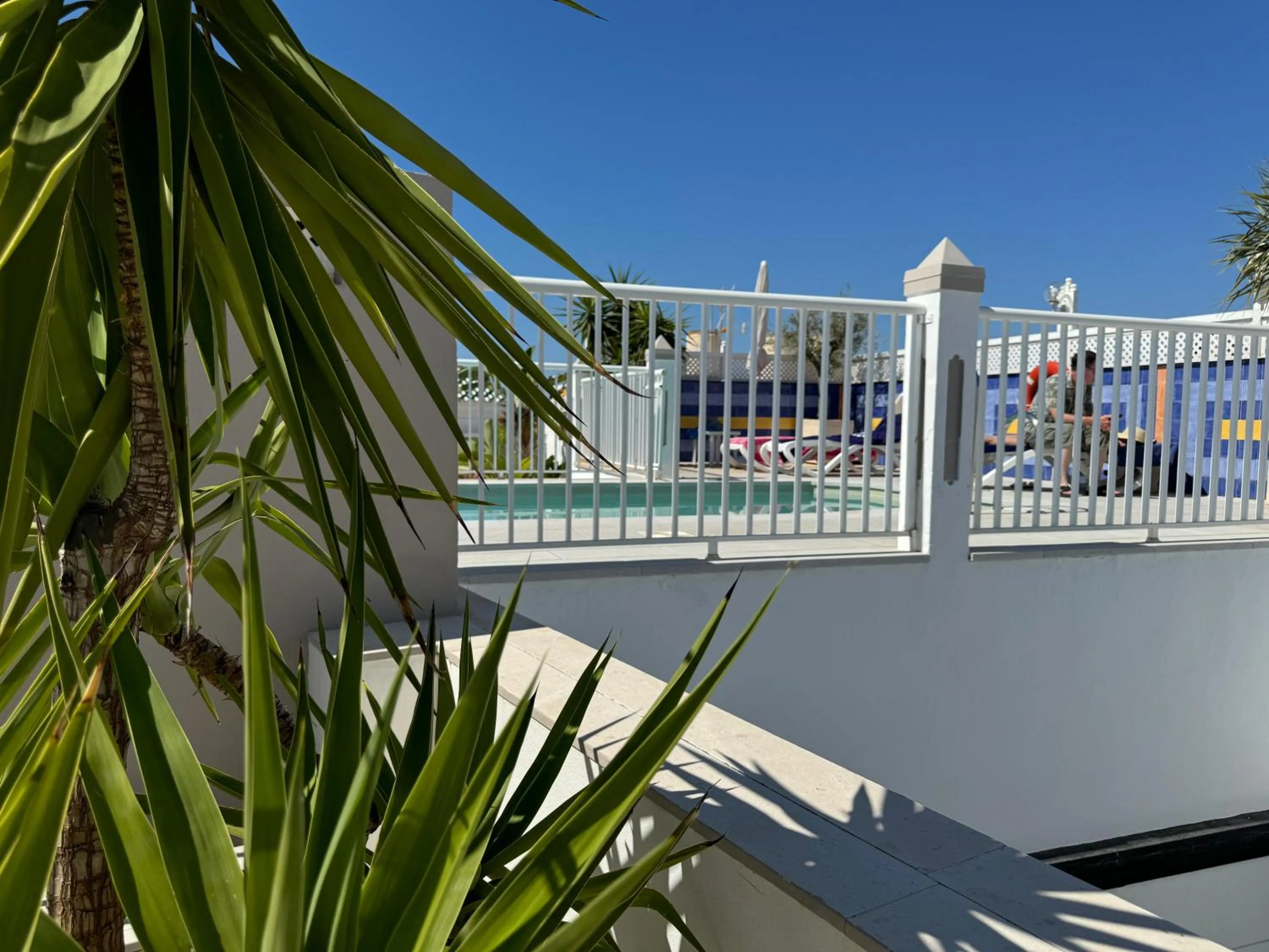 Pool view in Hotel Puerta del Mar - Adults Recommended