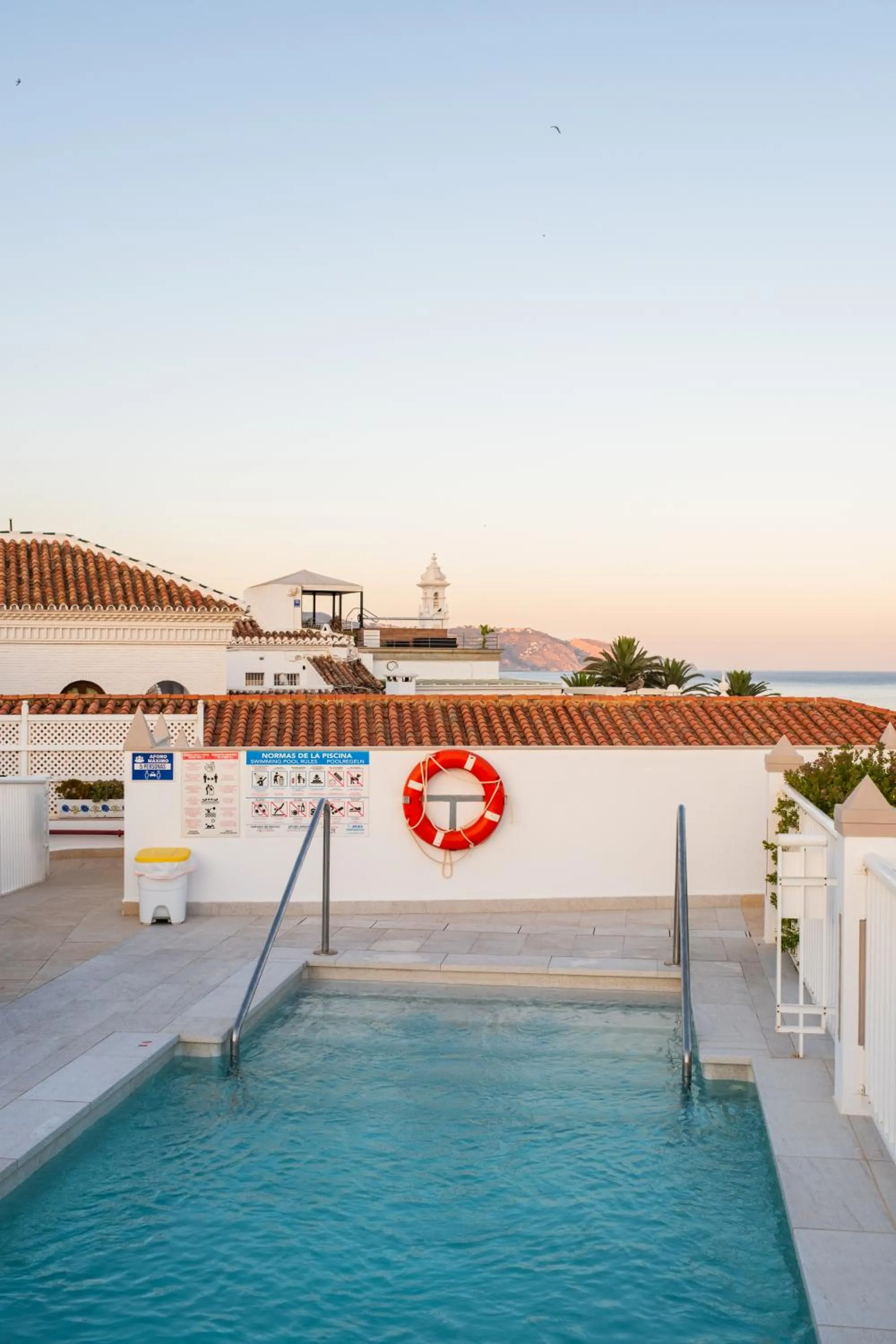 Pool view in Hotel Puerta del Mar - Adults Recommended