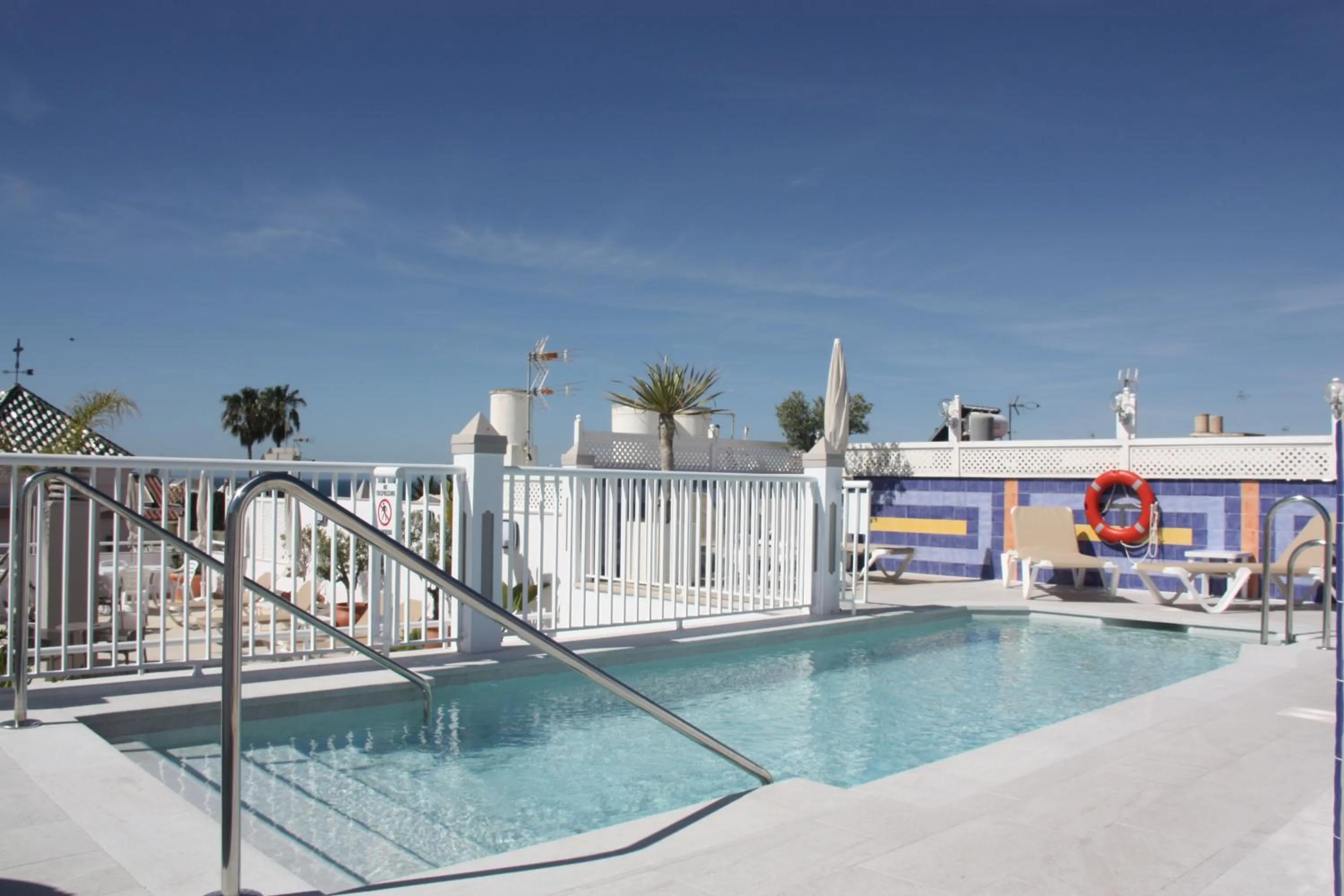 Swimming pool in Hotel Puerta del Mar - Adults Recommended