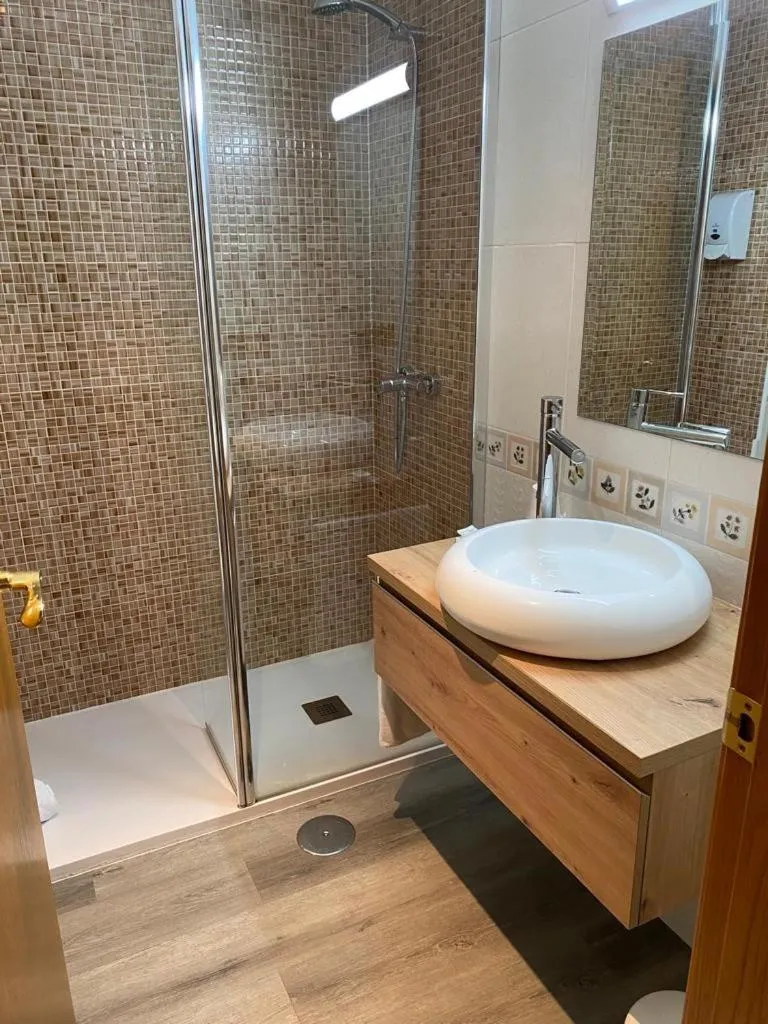 Shower in Hotel Carbayon