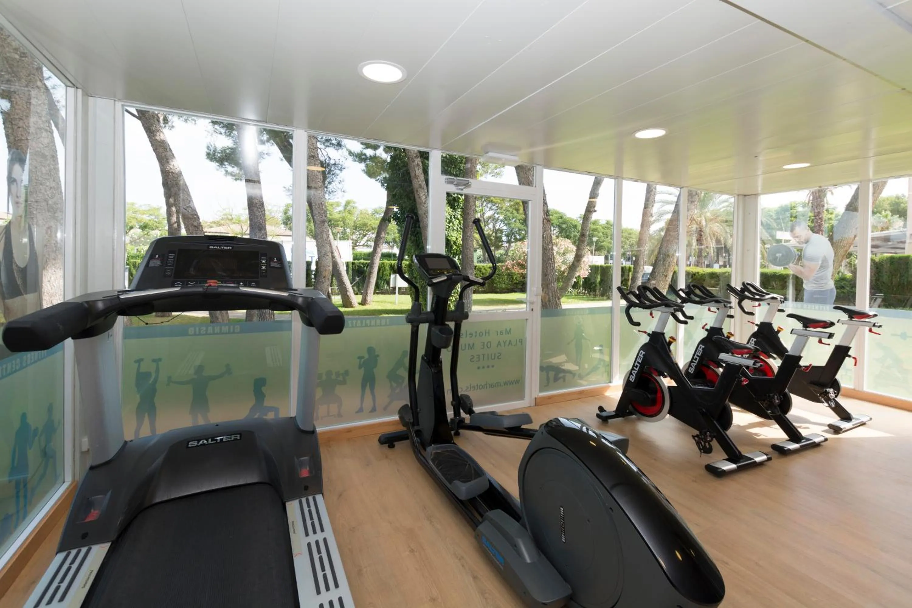 Fitness centre/facilities in Mar Hotels Playa de Muro Suites