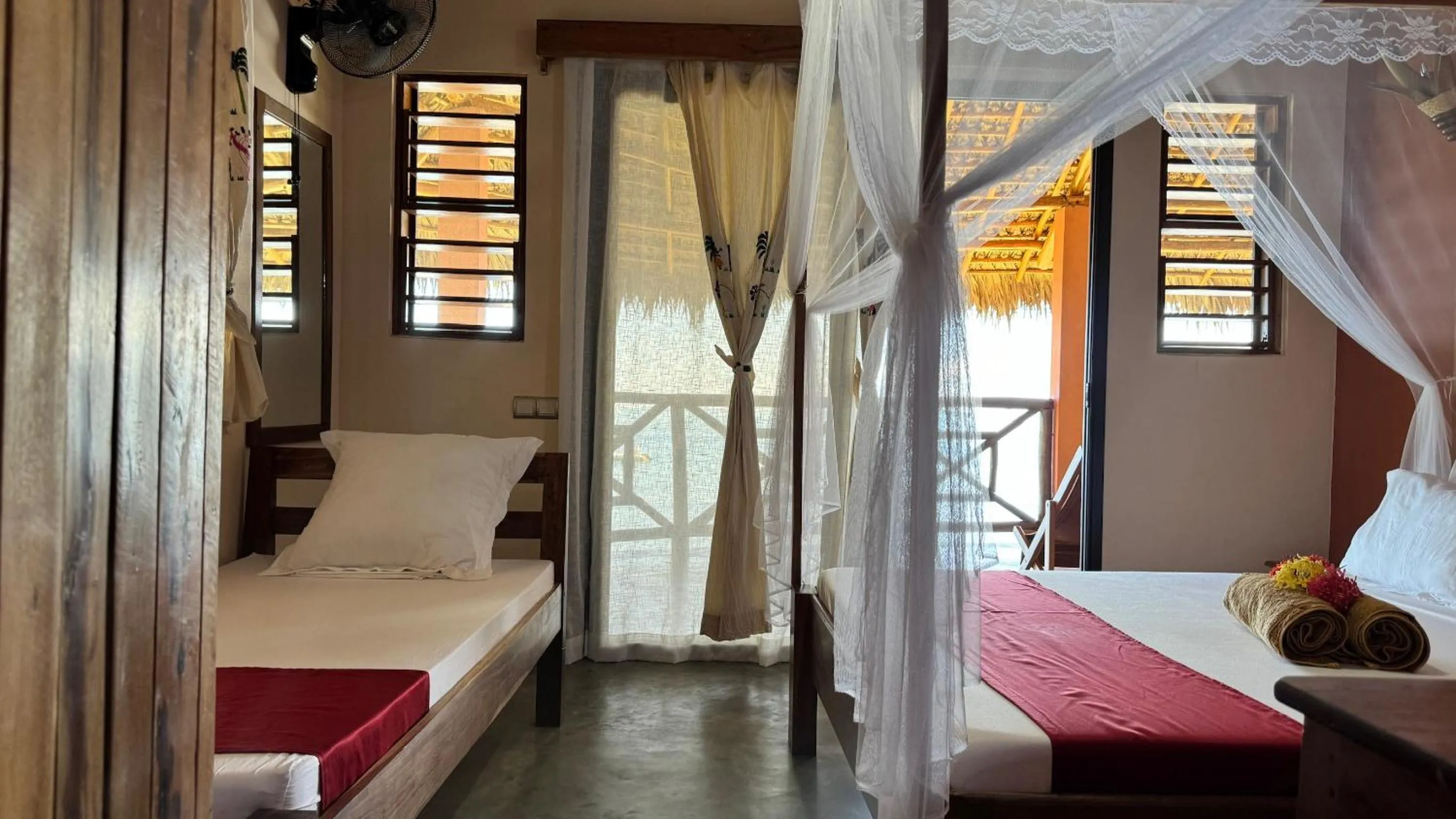 Bed in VERONIKA Resort Nosy Komba