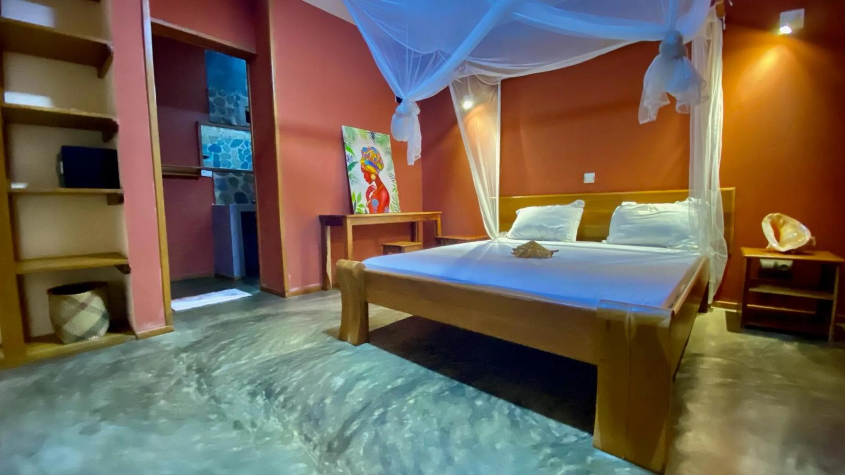 Bed in VERONIKA Resort Nosy Komba