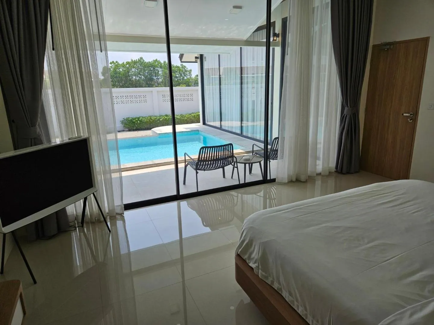 Bed in Karisma Private Villa Pattaya
