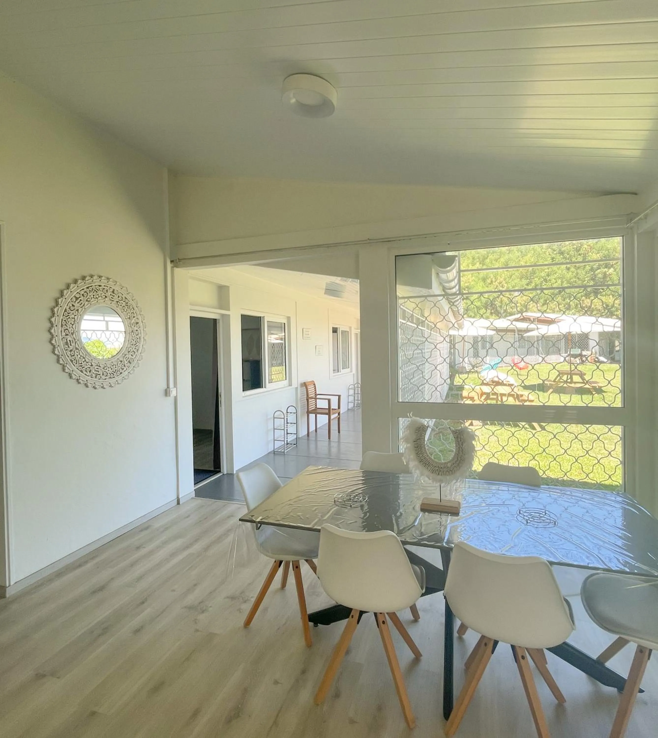 Dining area in Temana Airport Faa'a,Tahiti