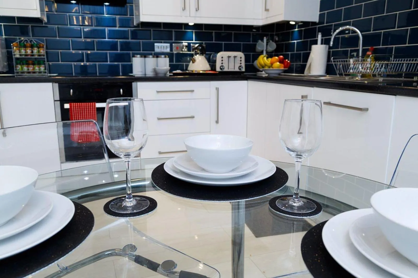 Kitchen or kitchenette in Nazarene apartments in Leeds