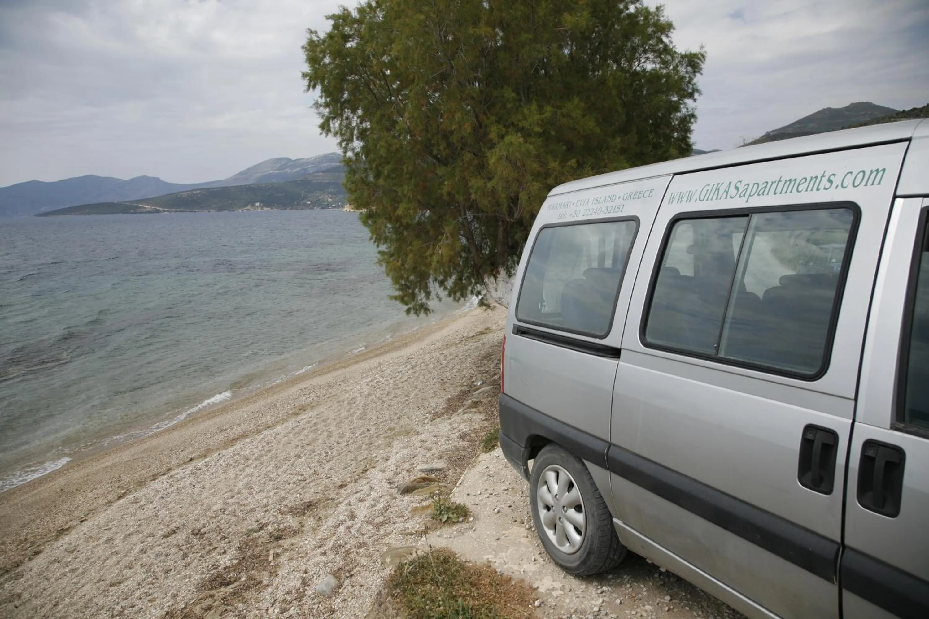 Beach in Gikas Apartments Triple Studio Sea View B7