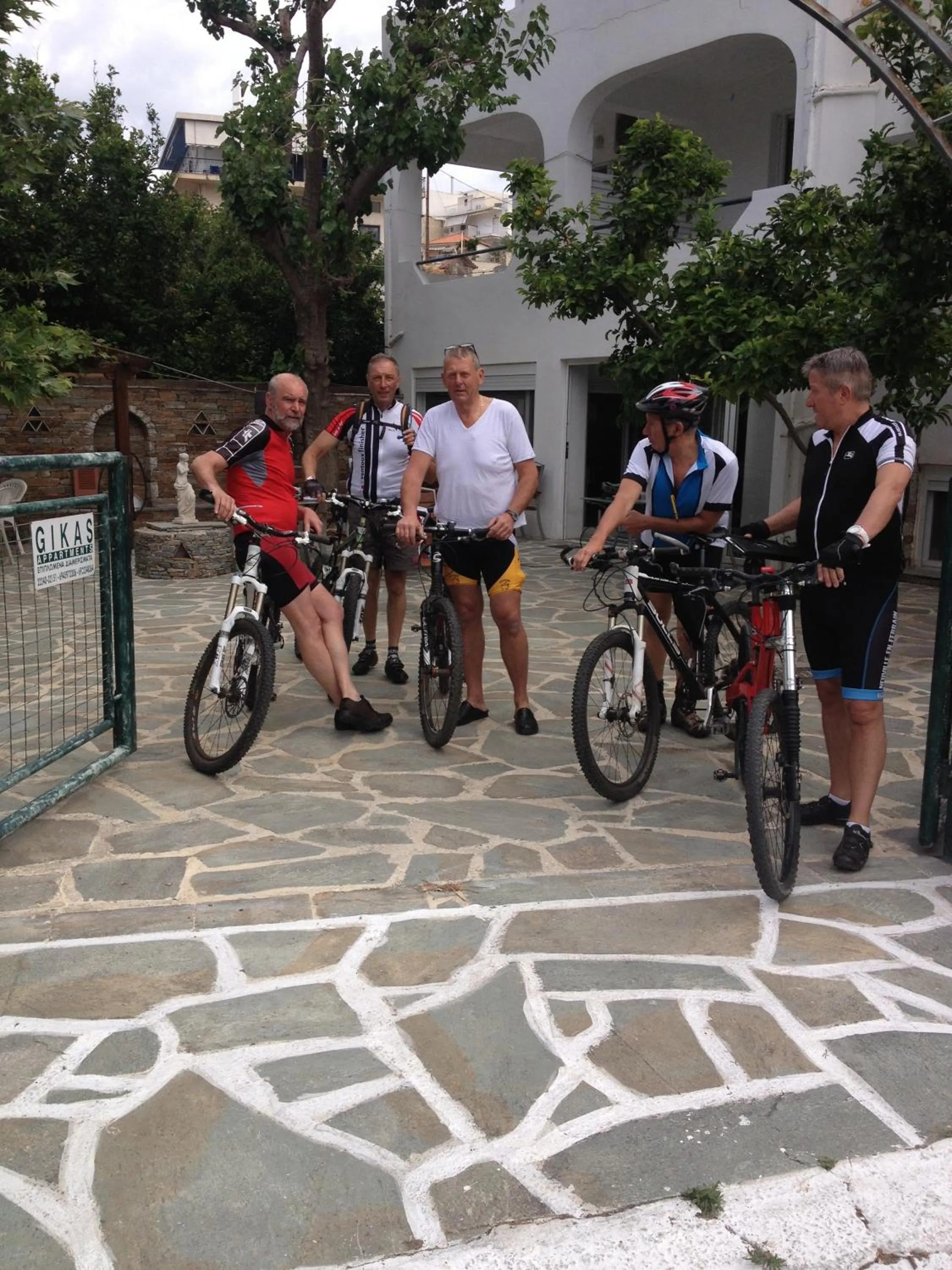 People in Gikas Apartments Triple Studio Sea View B7