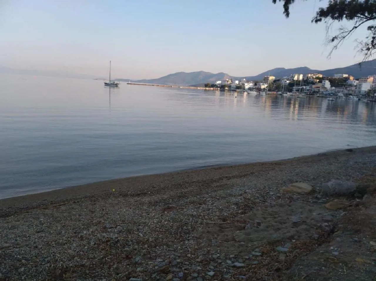 Beach in Gikas Apartments Triple Studio Sea View B7