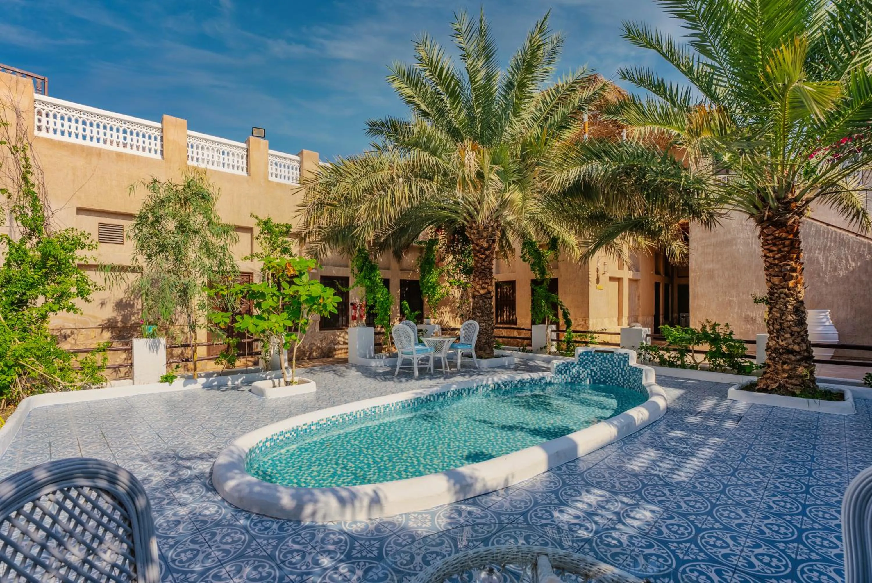 Inner courtyard view in Arabian Boutique Hotel