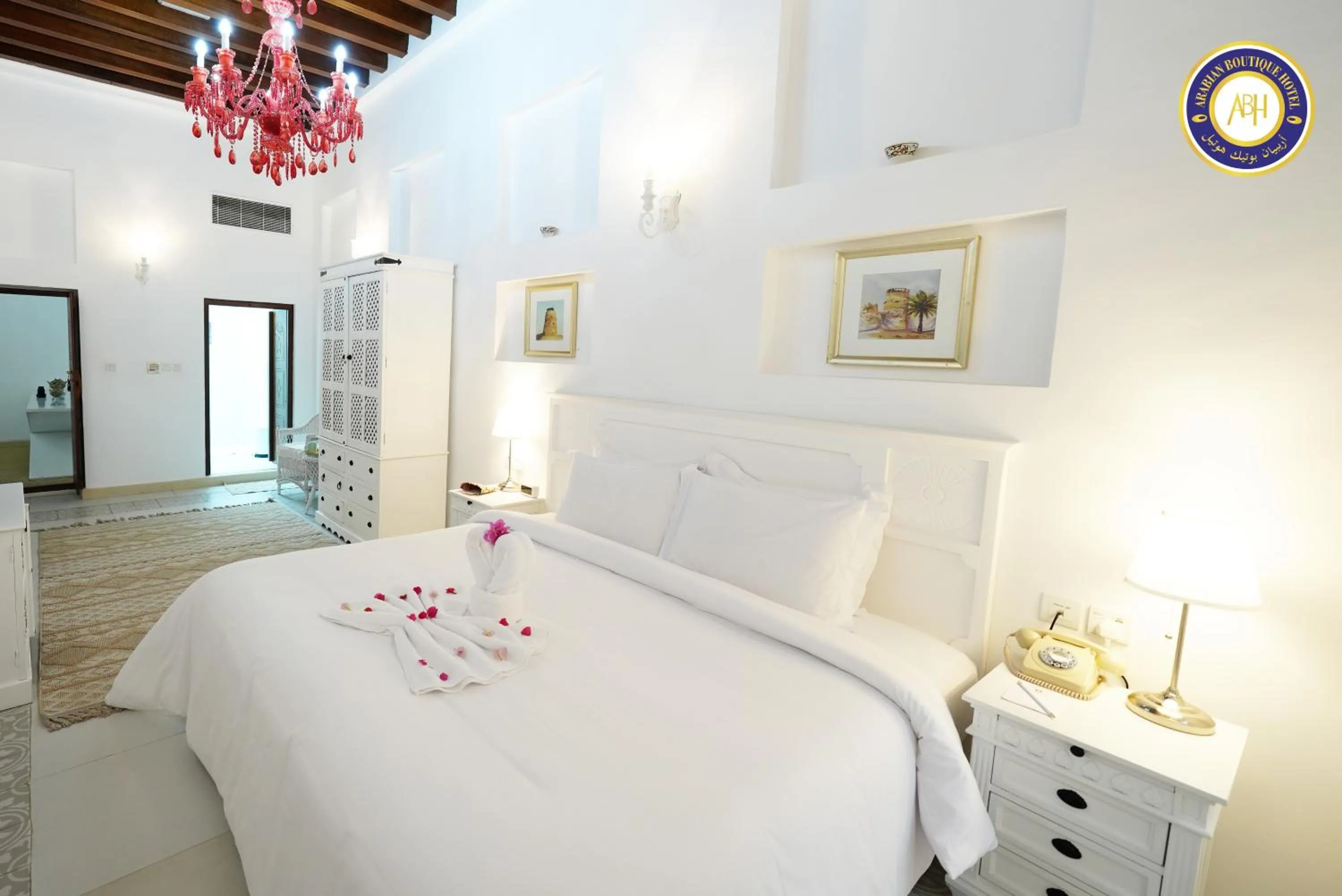 Bed in Arabian Boutique Hotel