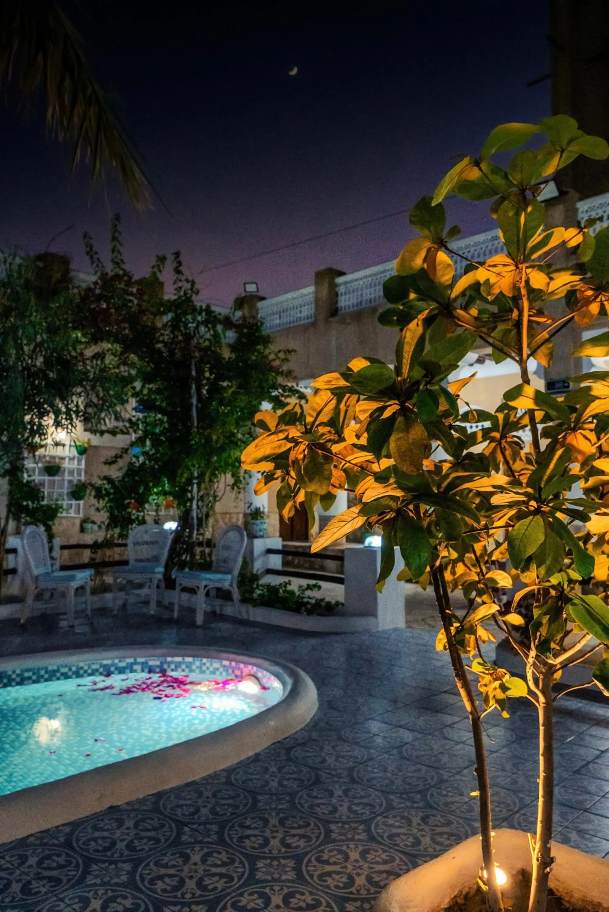Inner courtyard view in Arabian Boutique Hotel