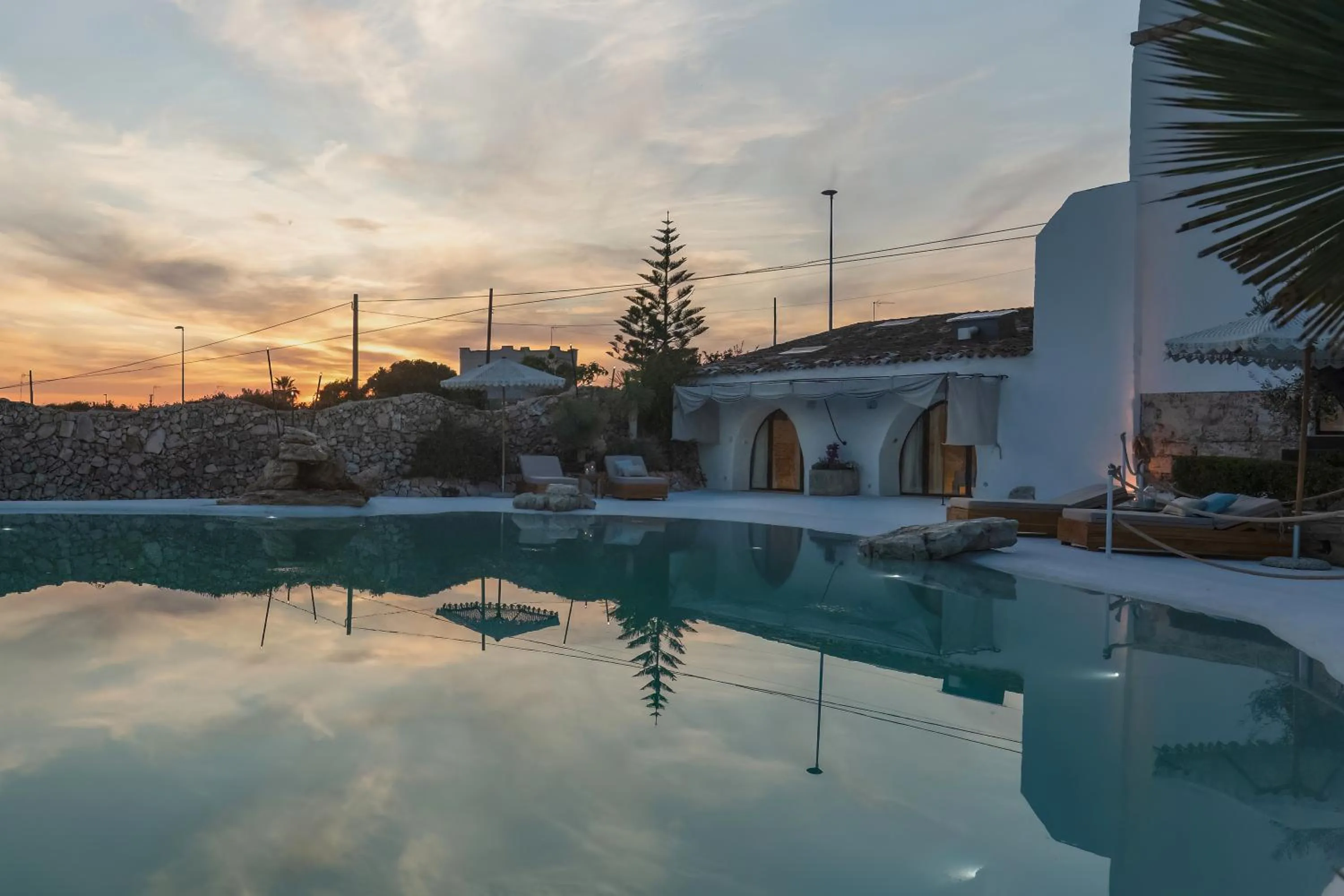 Pool view in Masseria Samenti