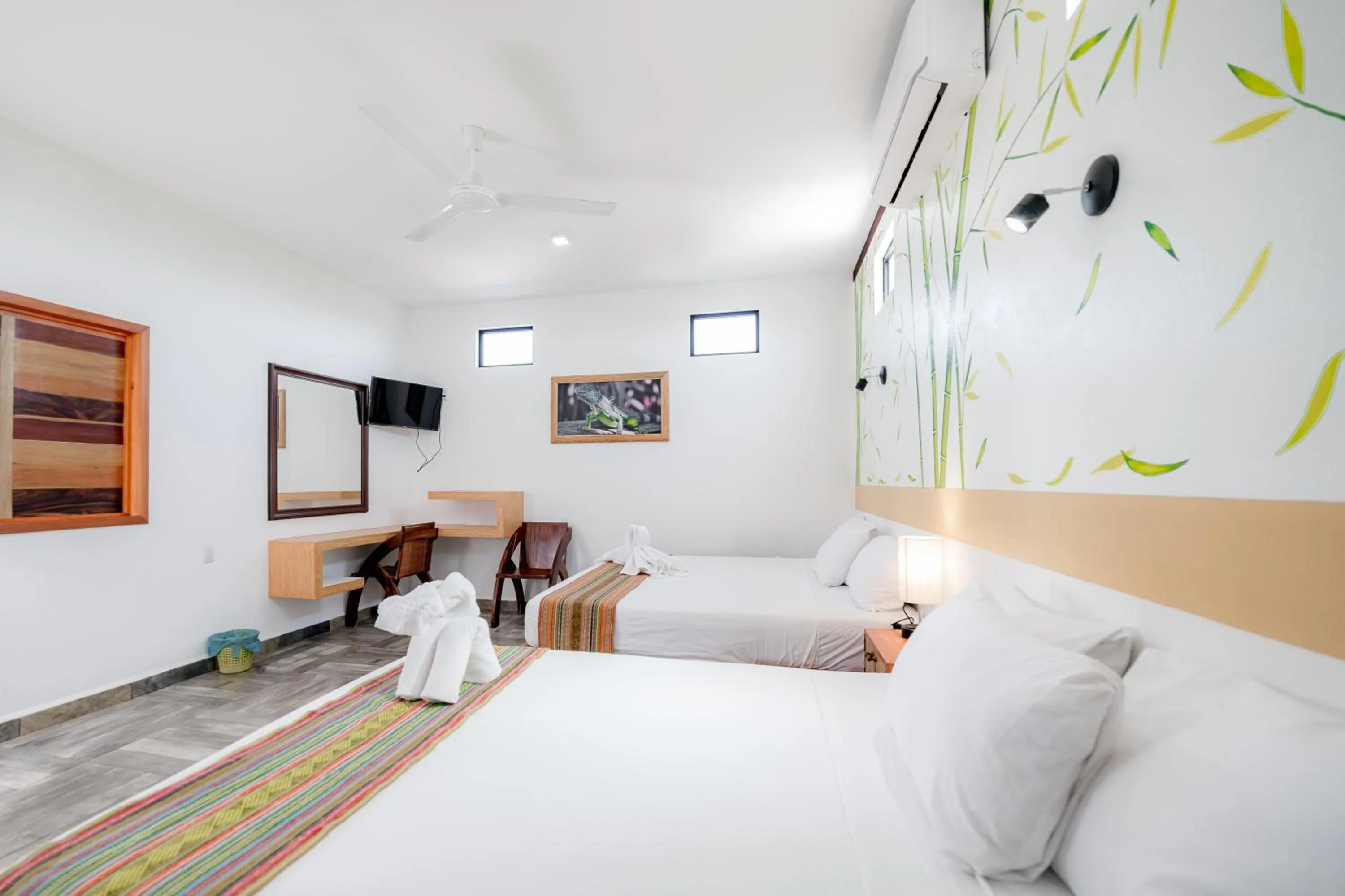 Bed in Hotel Axolotl