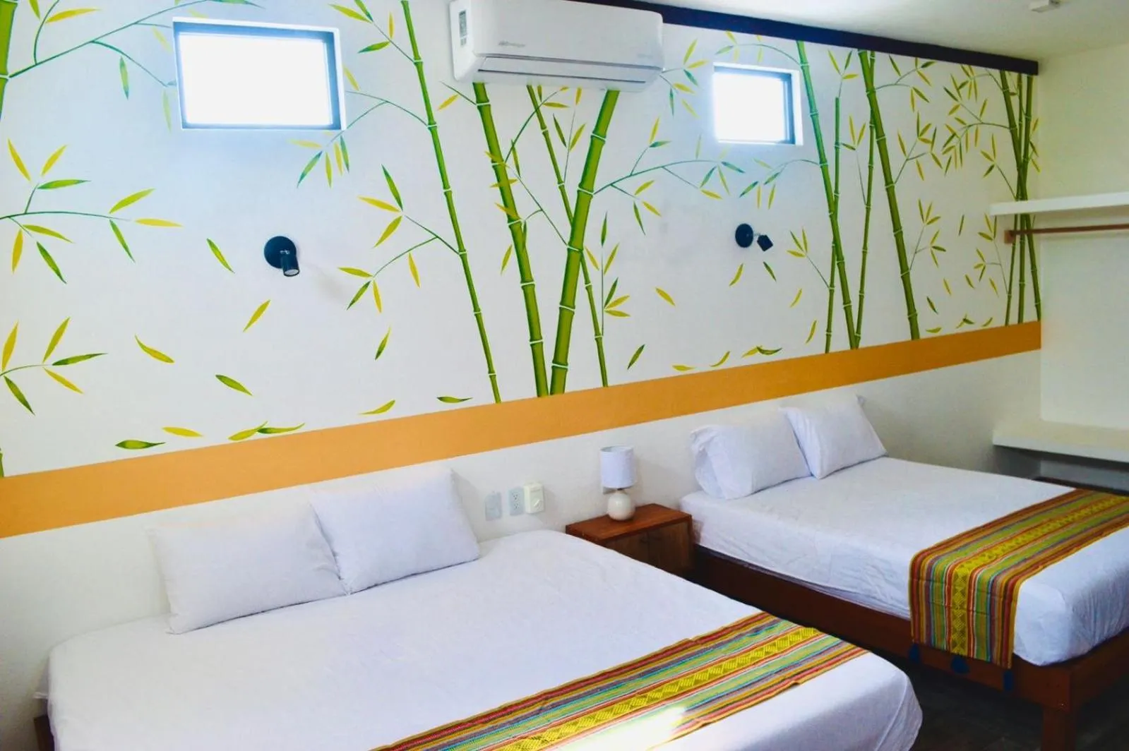 Bed in Hotel Axolotl