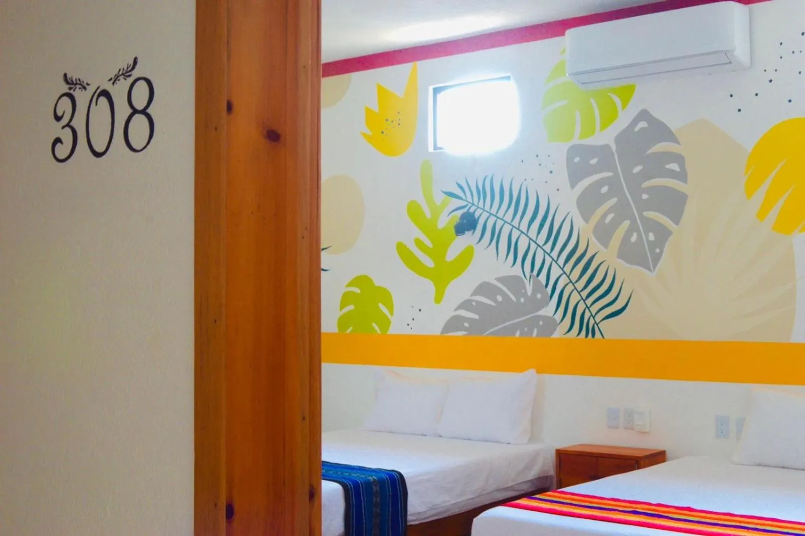 Bed in Hotel Axolotl