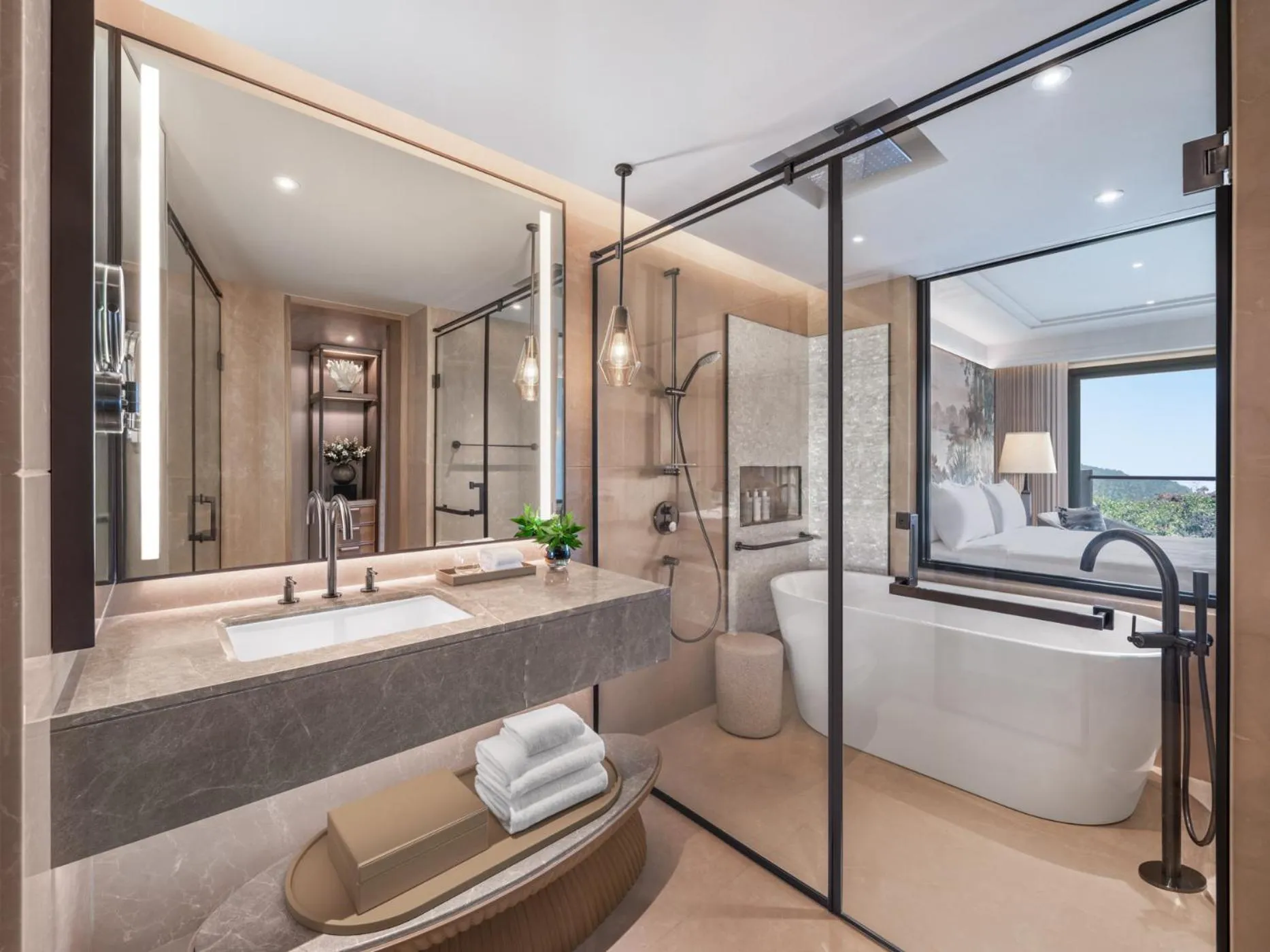 Shower in JW Marriott Goa