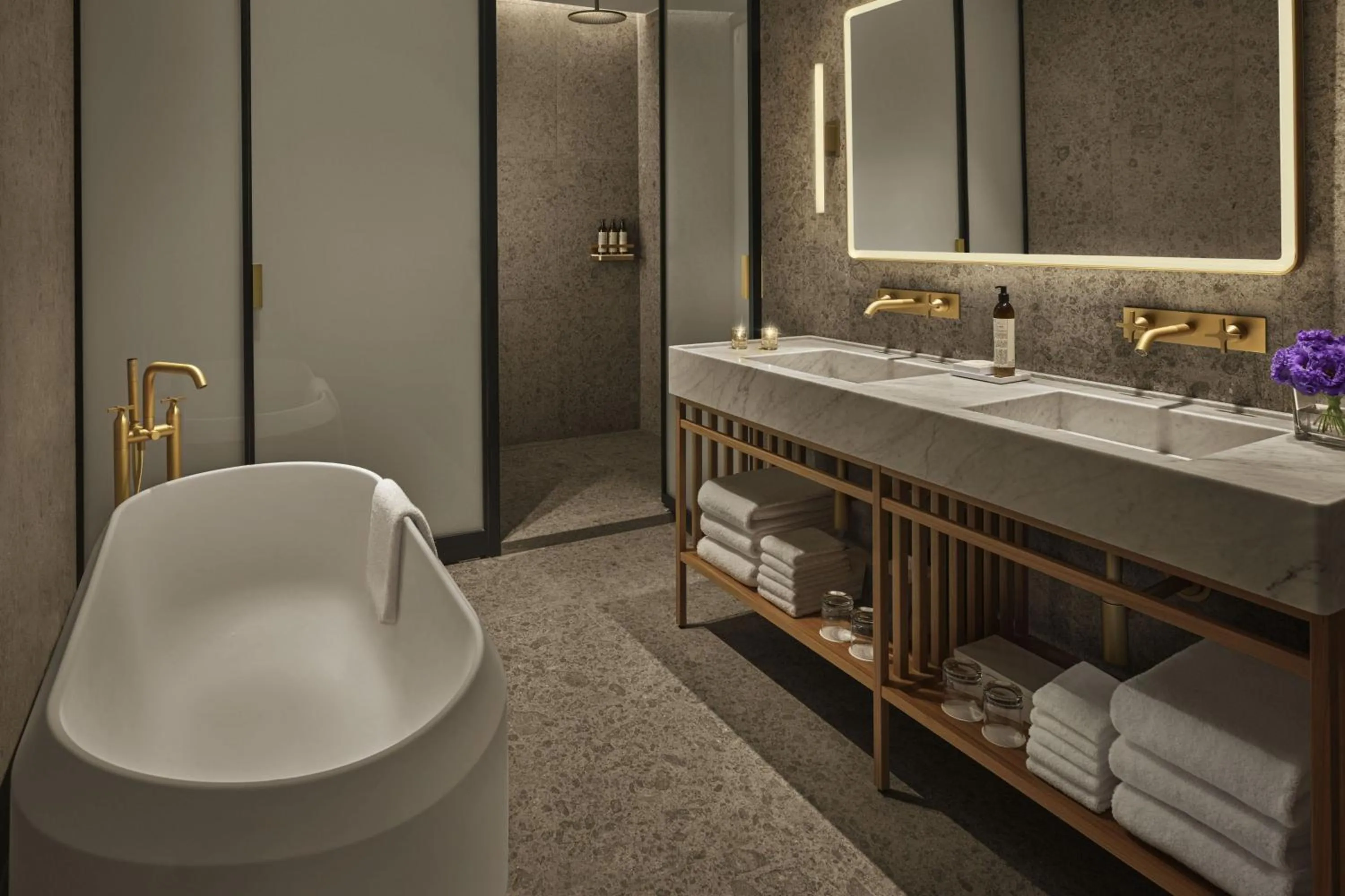 Bathroom in The Rome EDITION