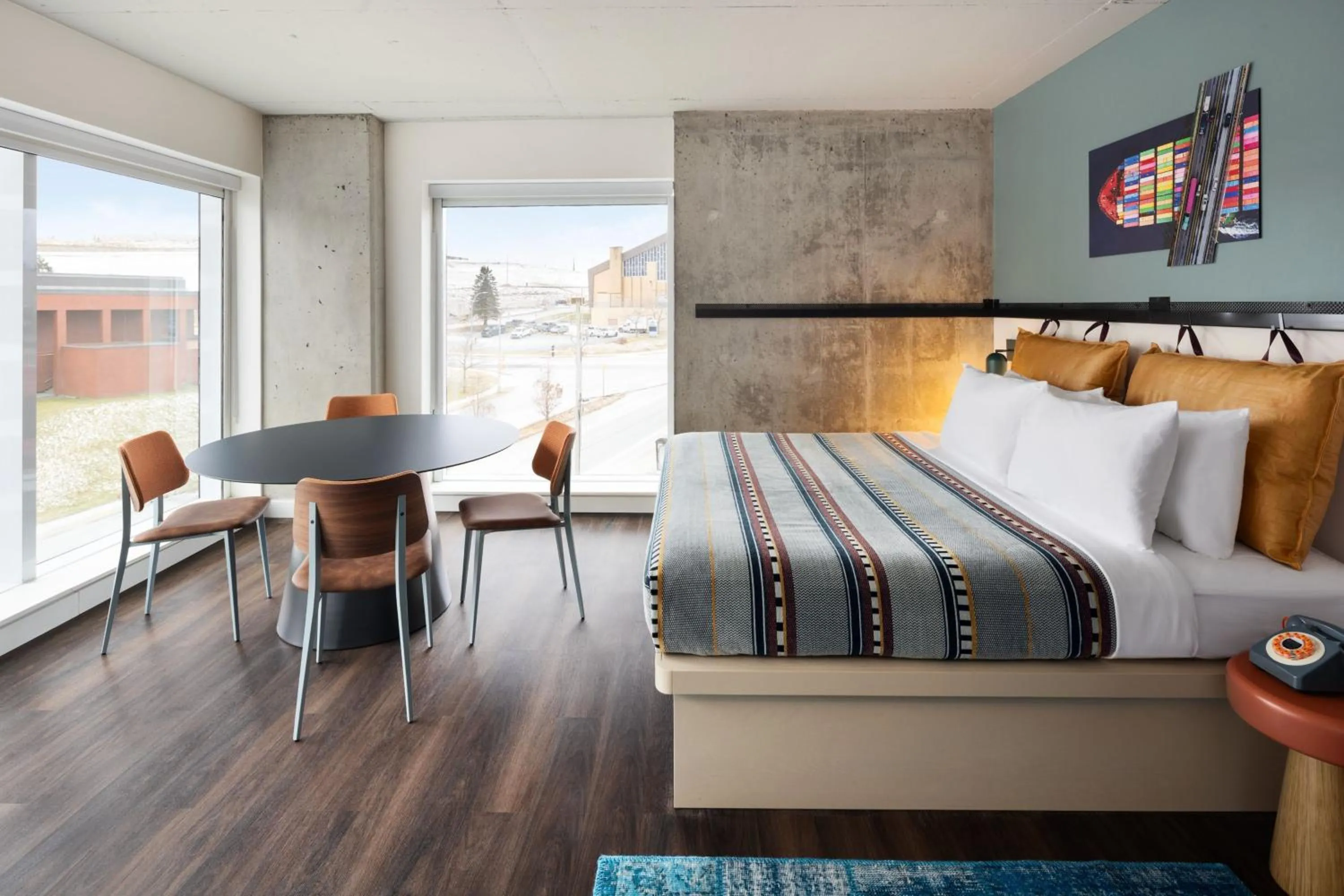 Photo of the whole room, Bed in Moxy Halifax Downtown