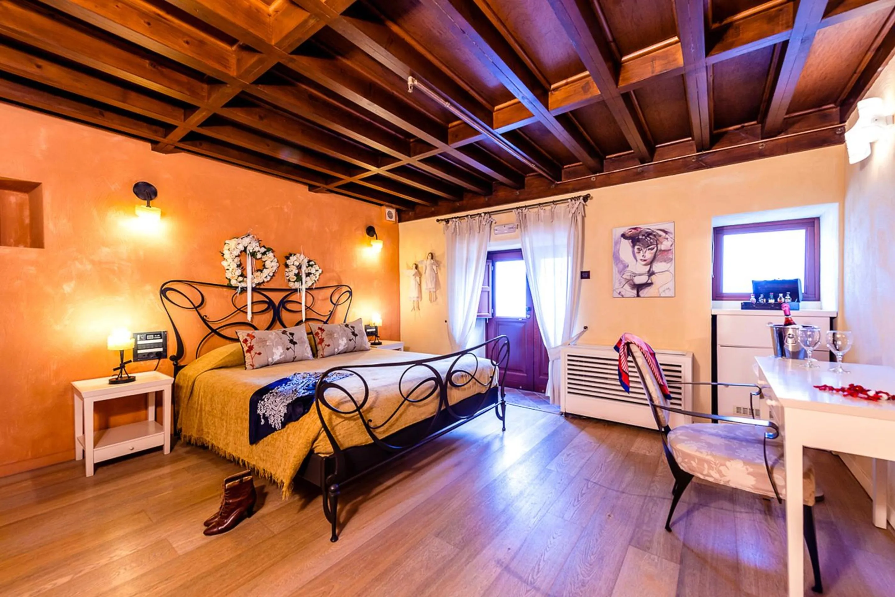 Bed in Avalon Boutique Hotel Rhodes