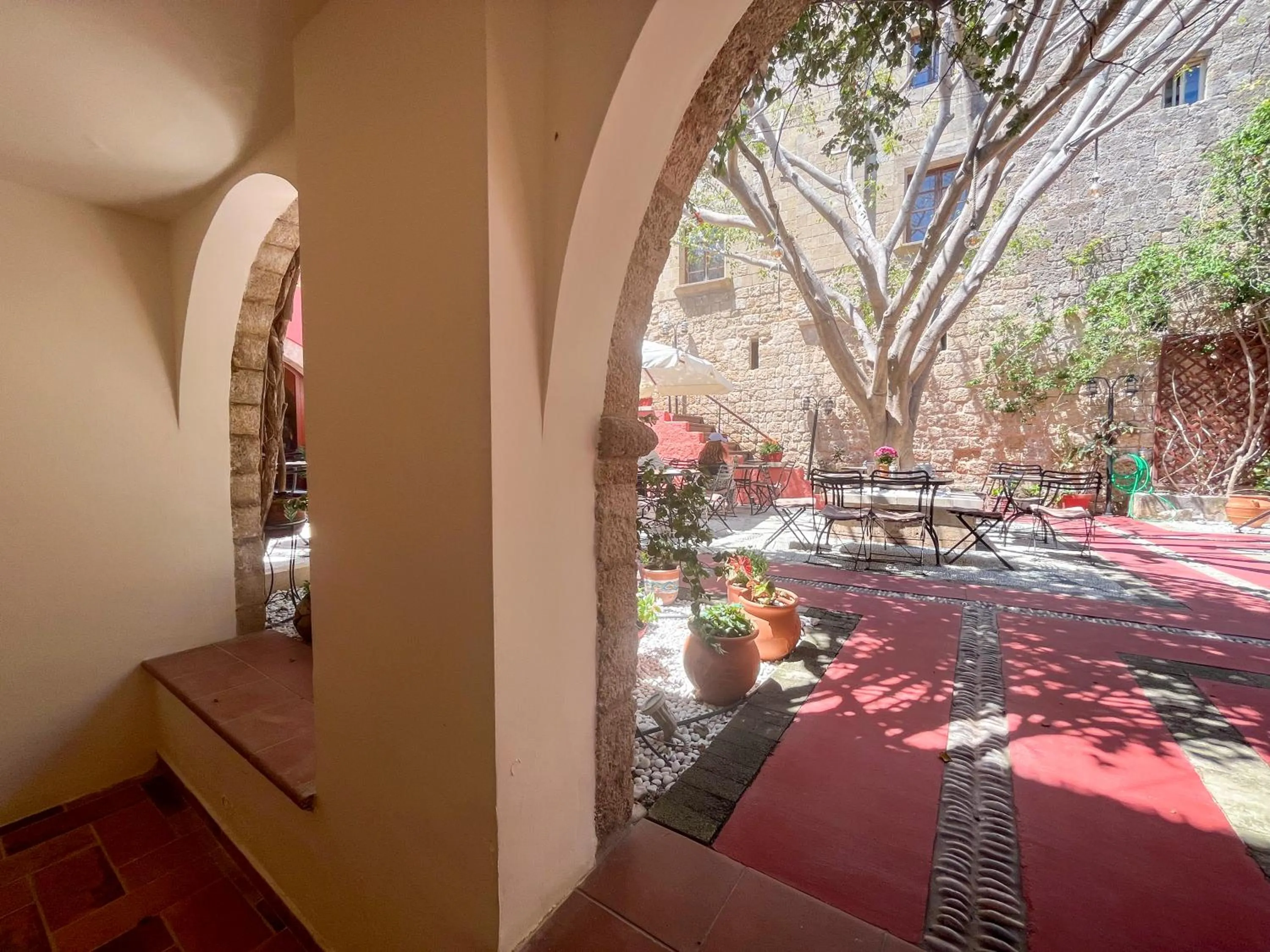 Patio in Avalon Boutique Hotel Rhodes