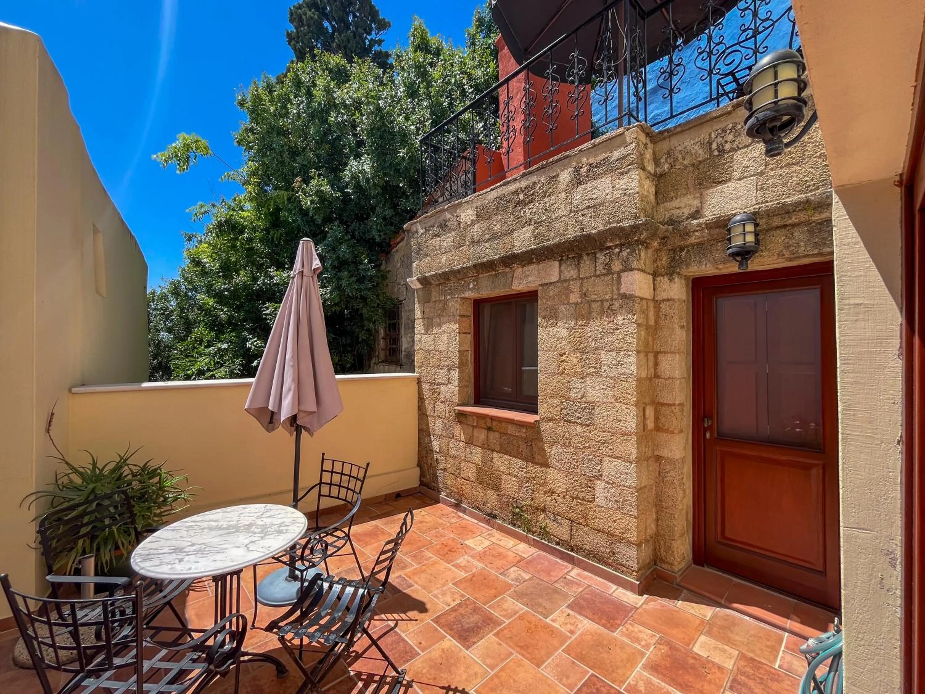 Patio in Avalon Boutique Hotel Rhodes