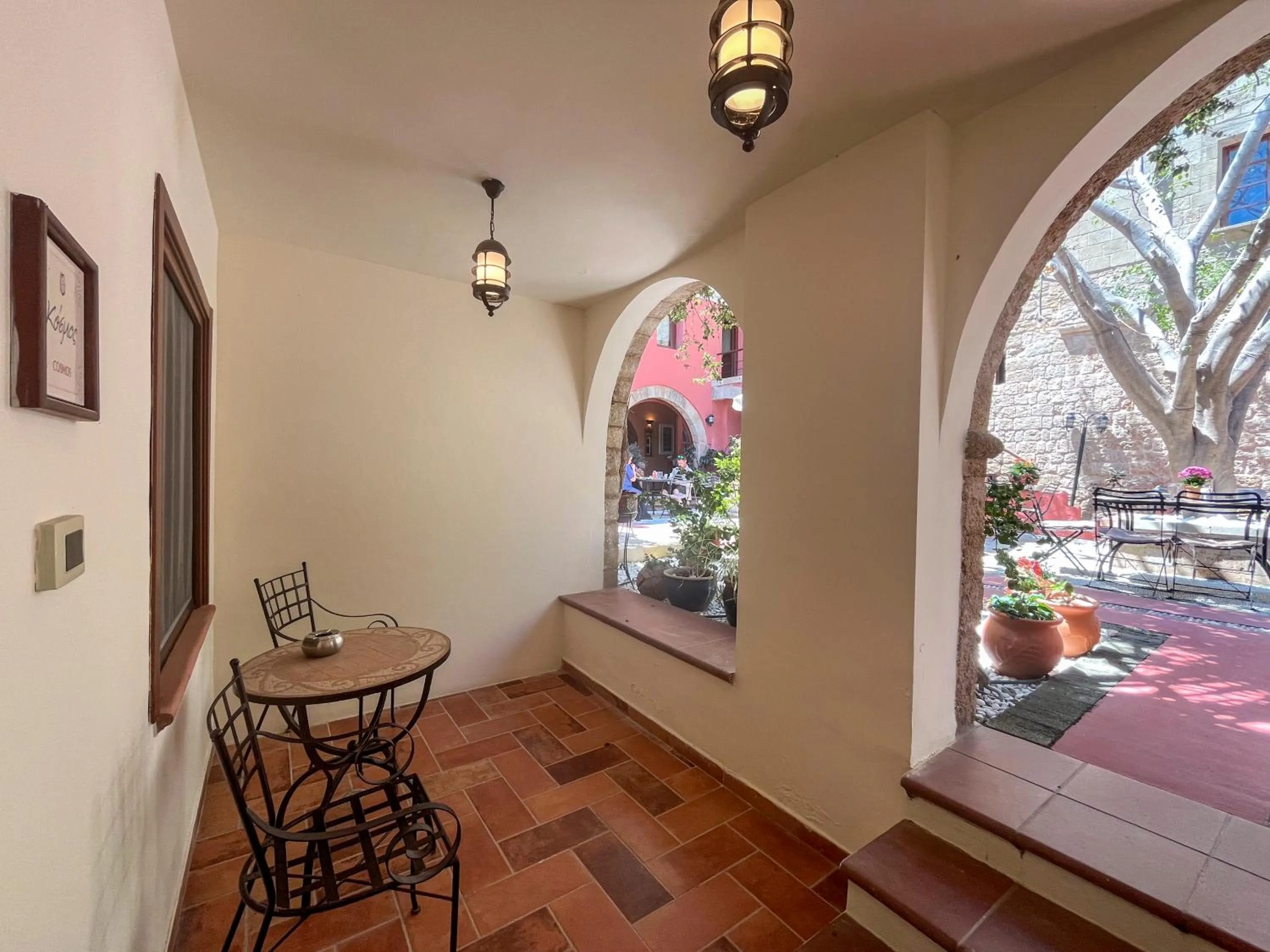 Patio in Avalon Boutique Hotel Rhodes