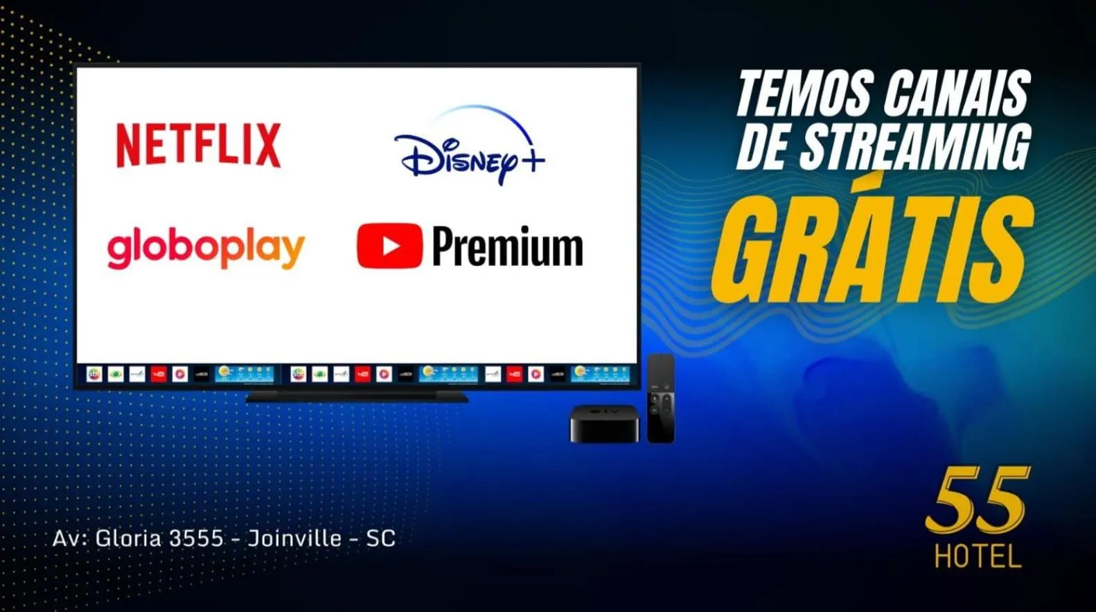 Communal lounge/ TV room in 55 Smart Hotel