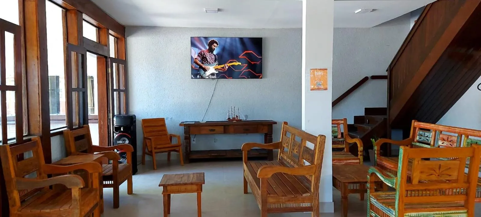 Communal lounge/ TV room in Hotel Porto Brasília