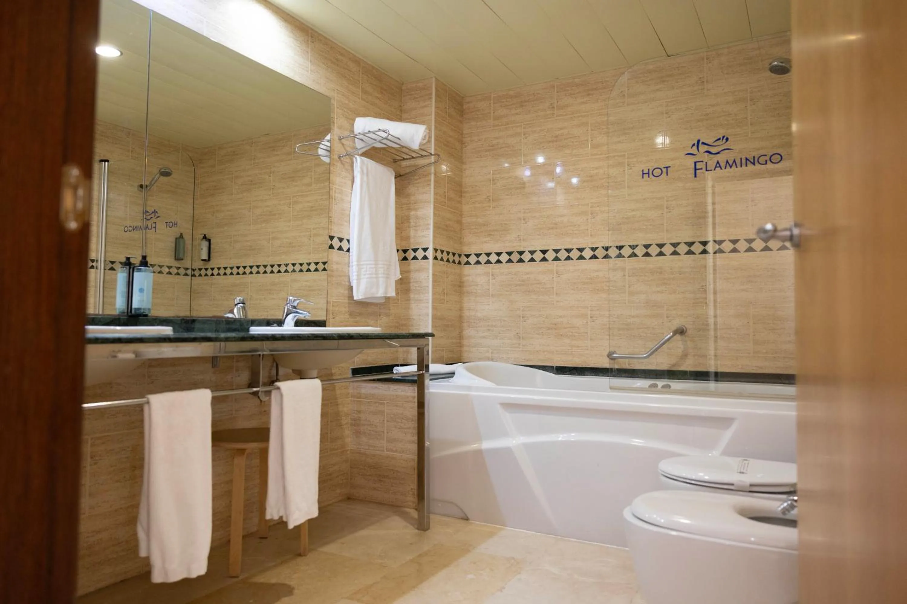 Bathroom in Hotel Flamingo