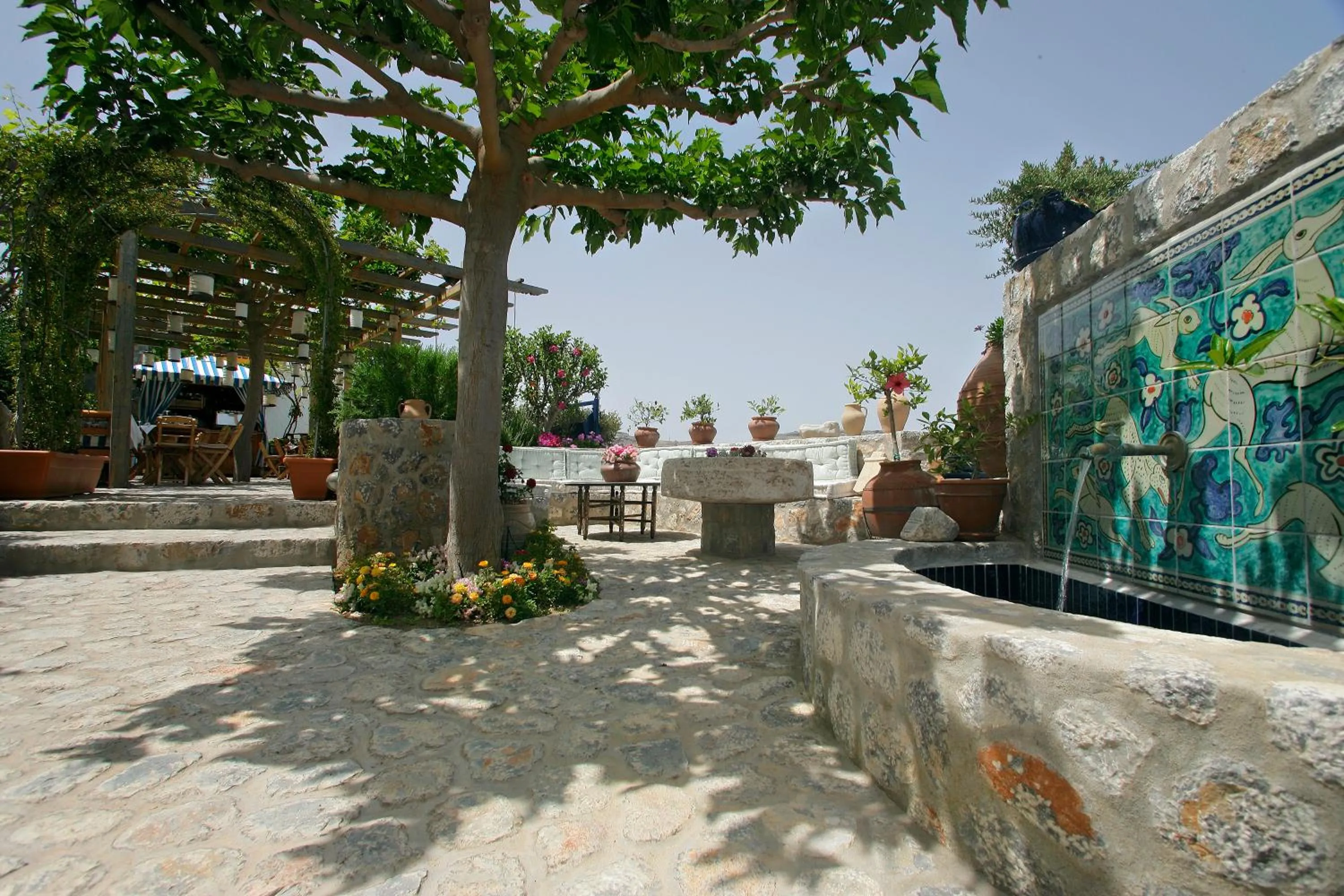 Decorative detail in Melenos Art Boutique Hotel